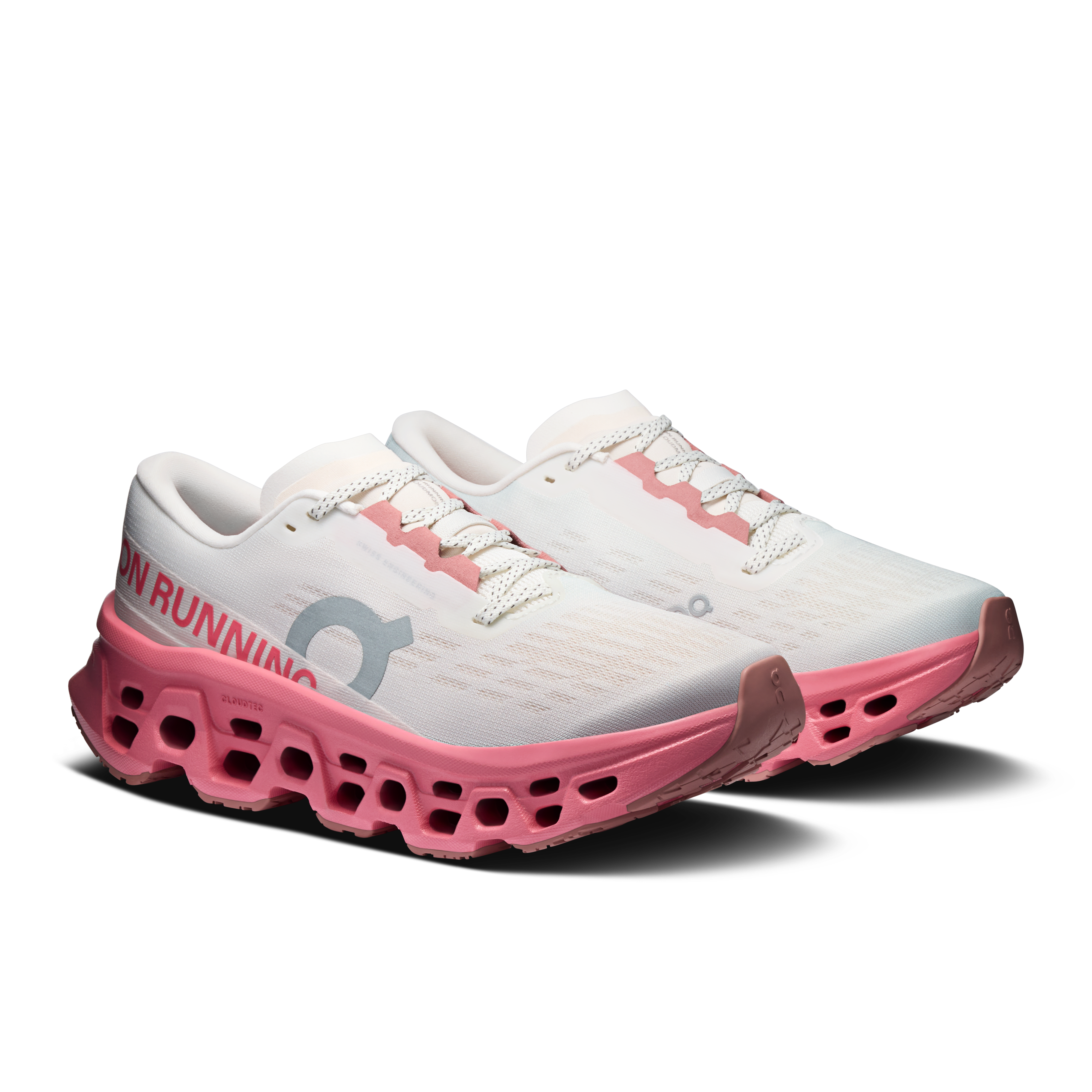 On Cloudmonster 3 Ivory & Camellia Women Road running Shoes