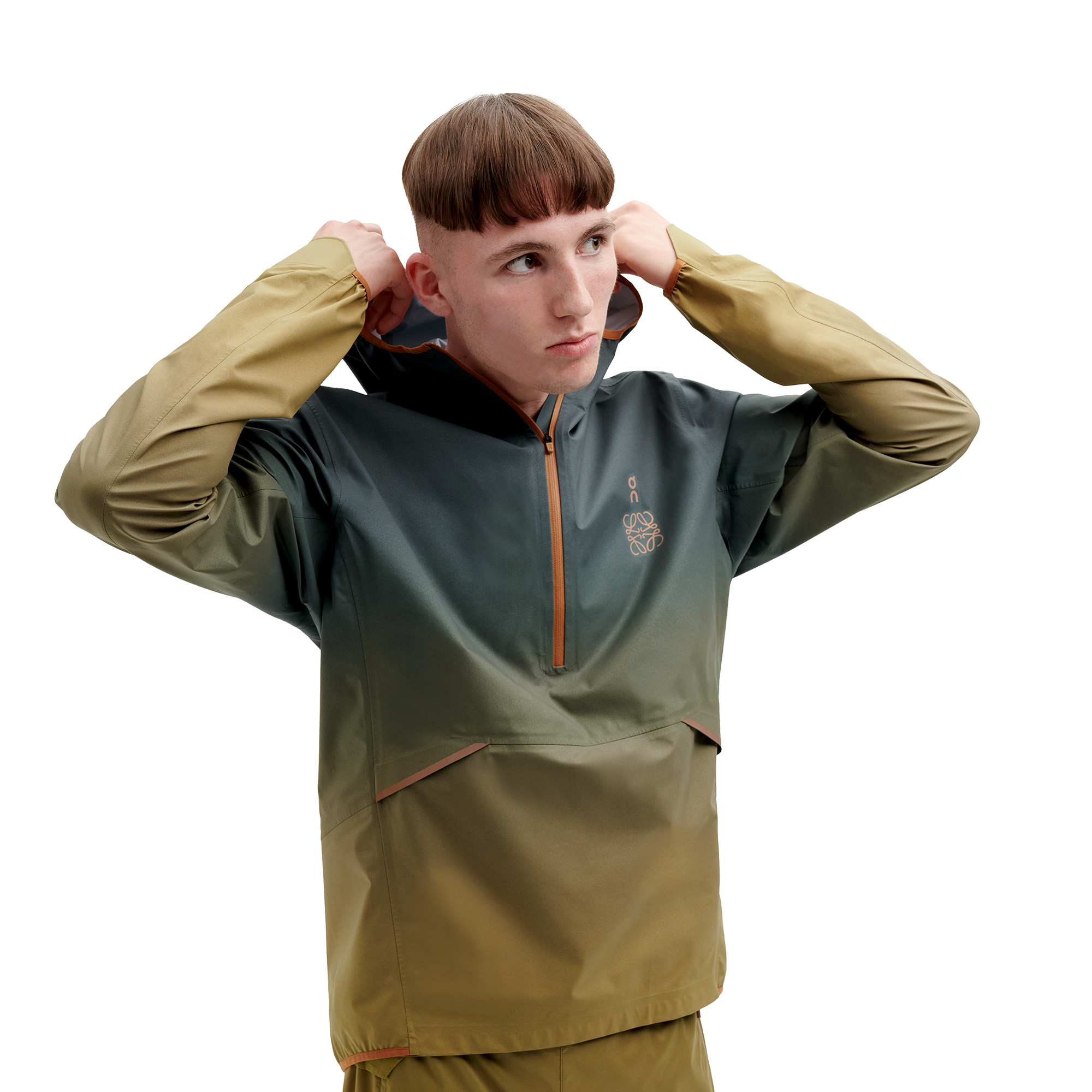 On Waterproof Anorak LOEWE Gradient Khaki Men Jackets