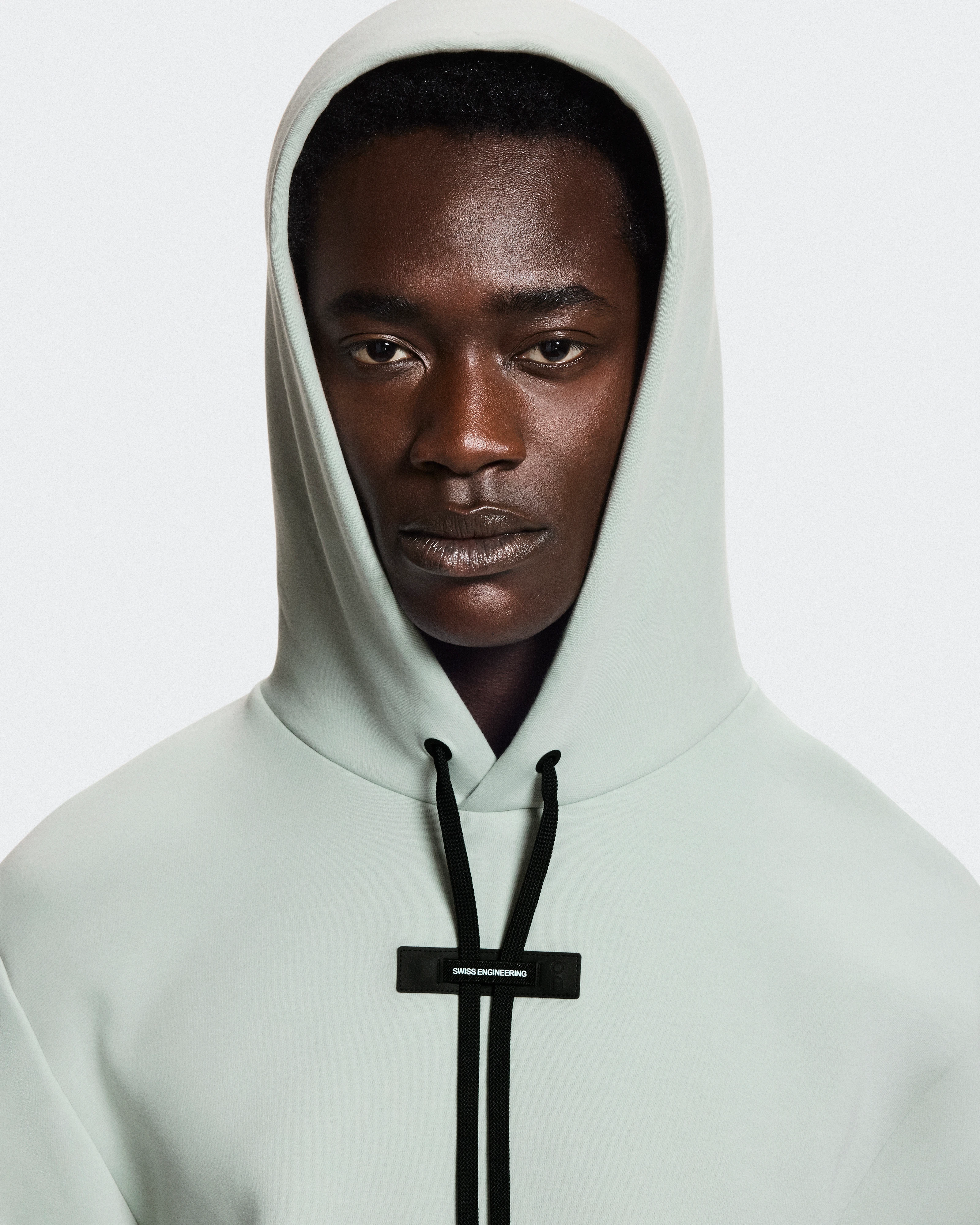 On Focus Tech Hoodie Mineral Men Hoodies and sweatshirts