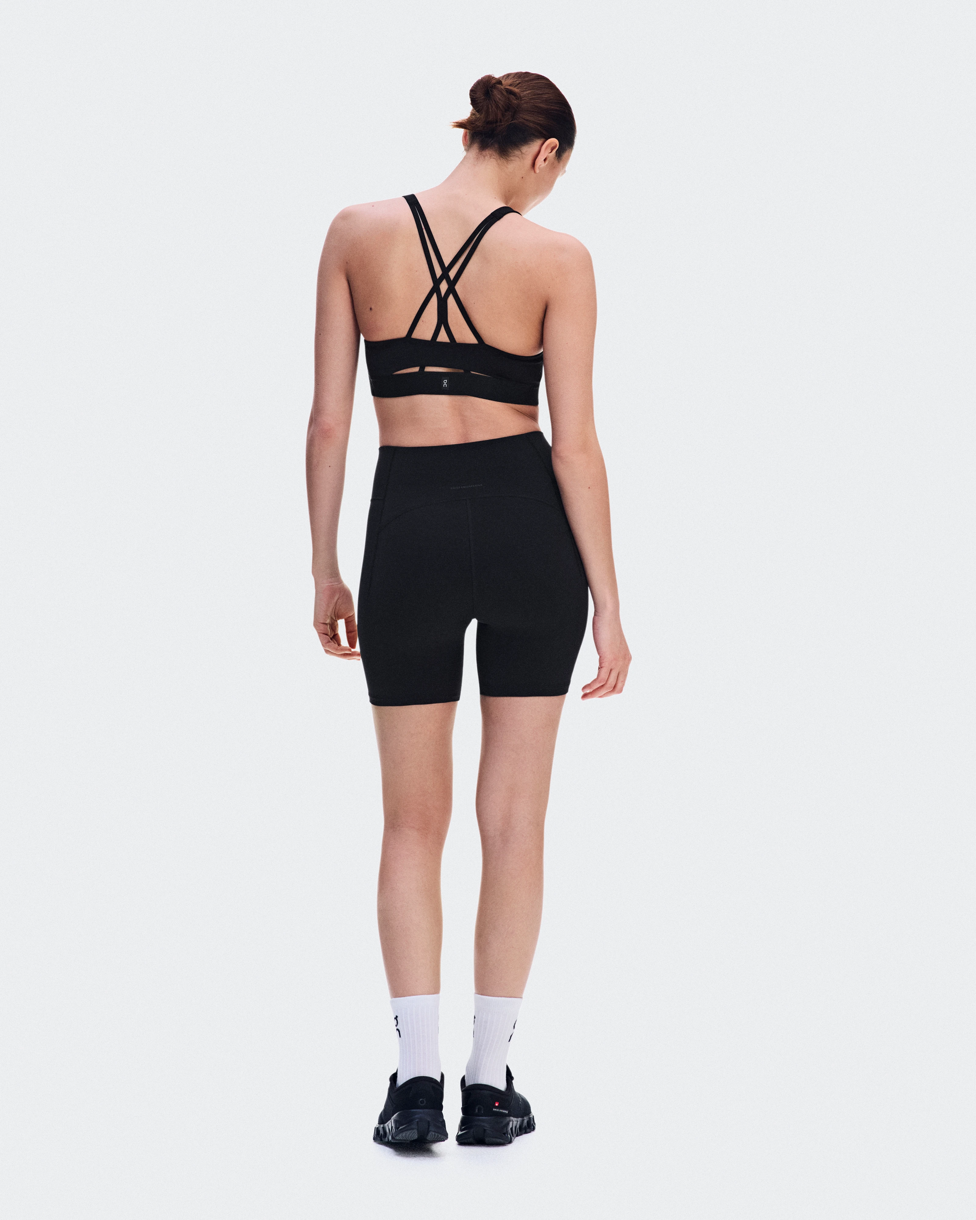 On Studio Leggings Short 6" Black Women Tights