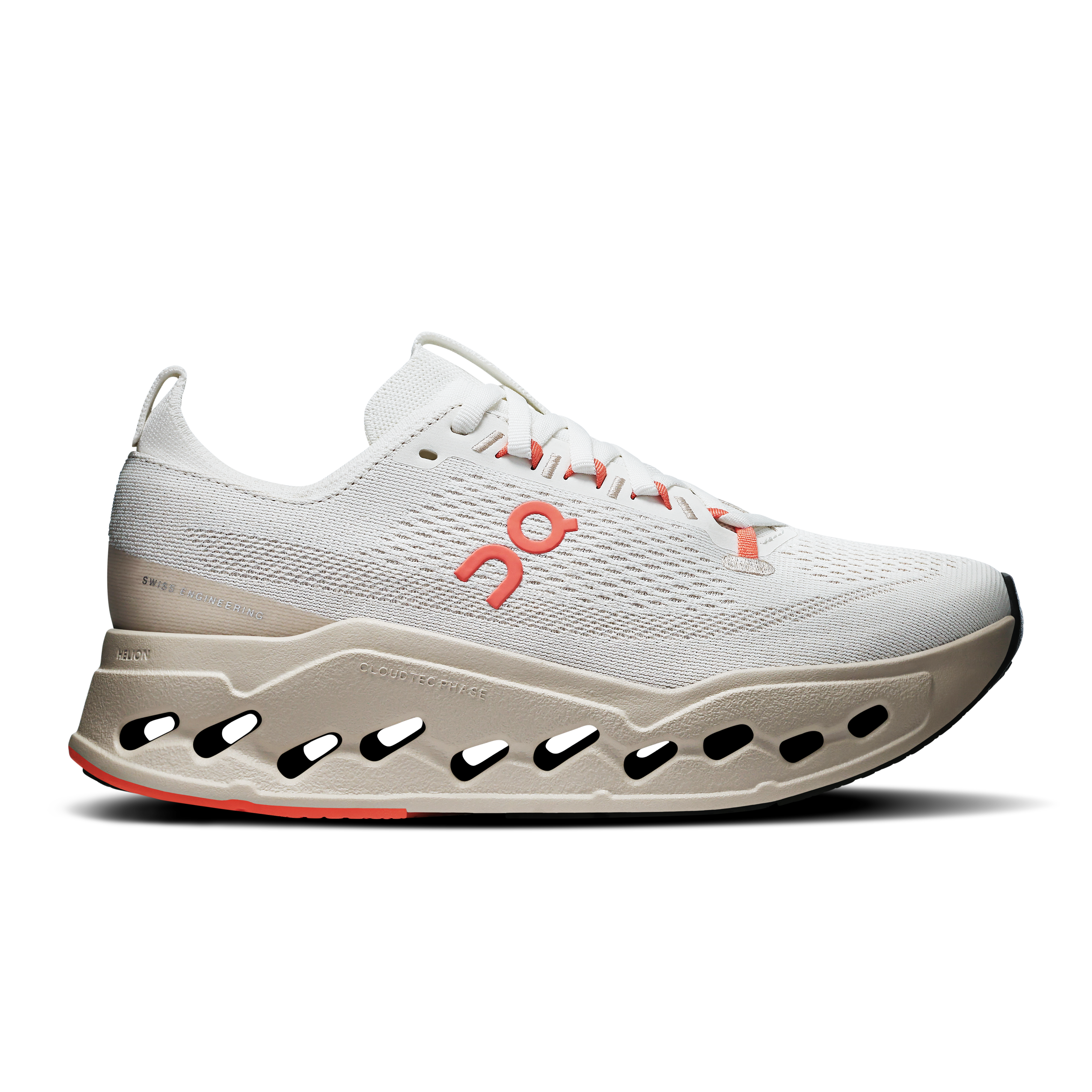 Cloudsurfer Max Road Running Shoe in Ivory/Salmon