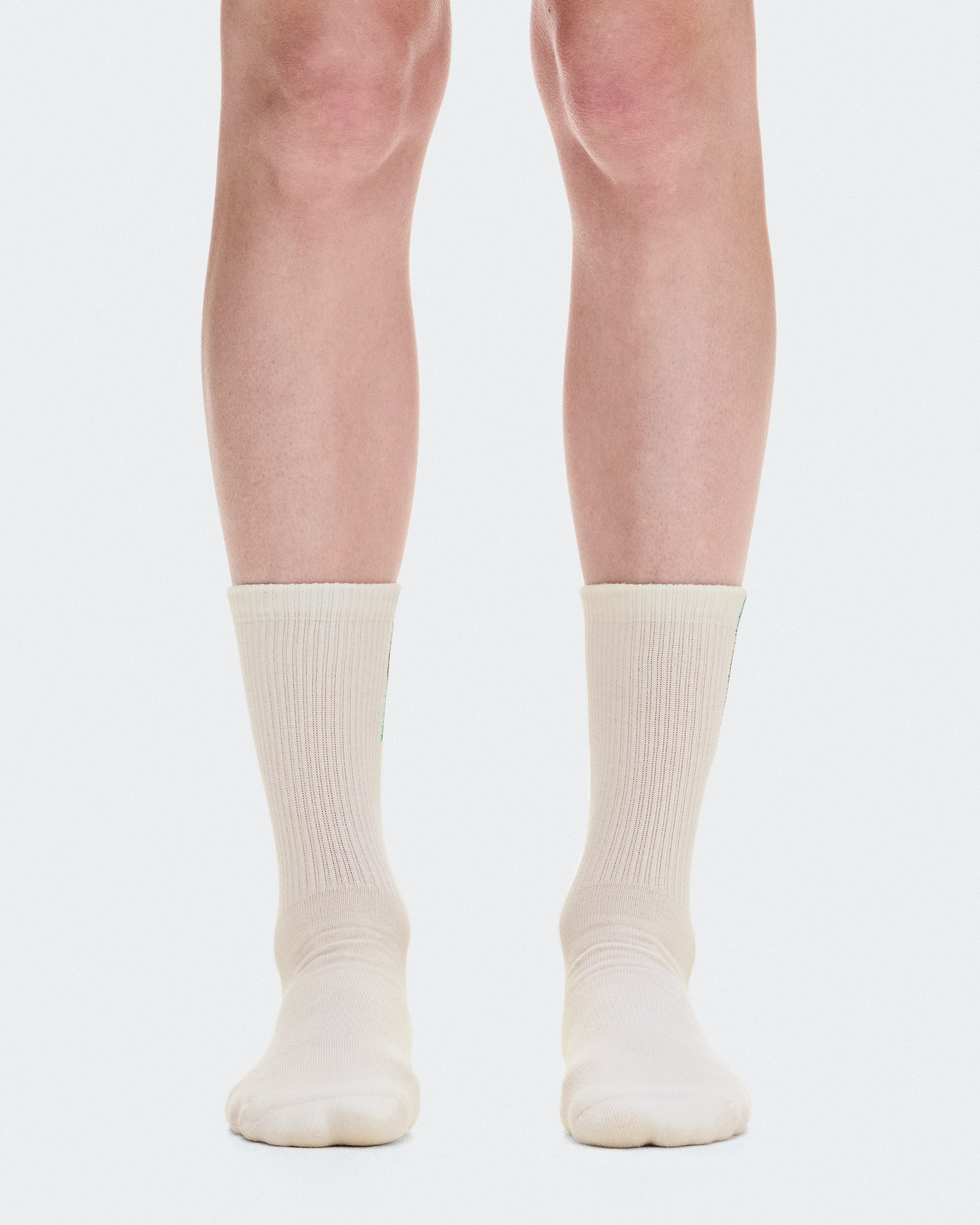 On Courtside Sock High 2P Ivory & Midnight Unisex Socks