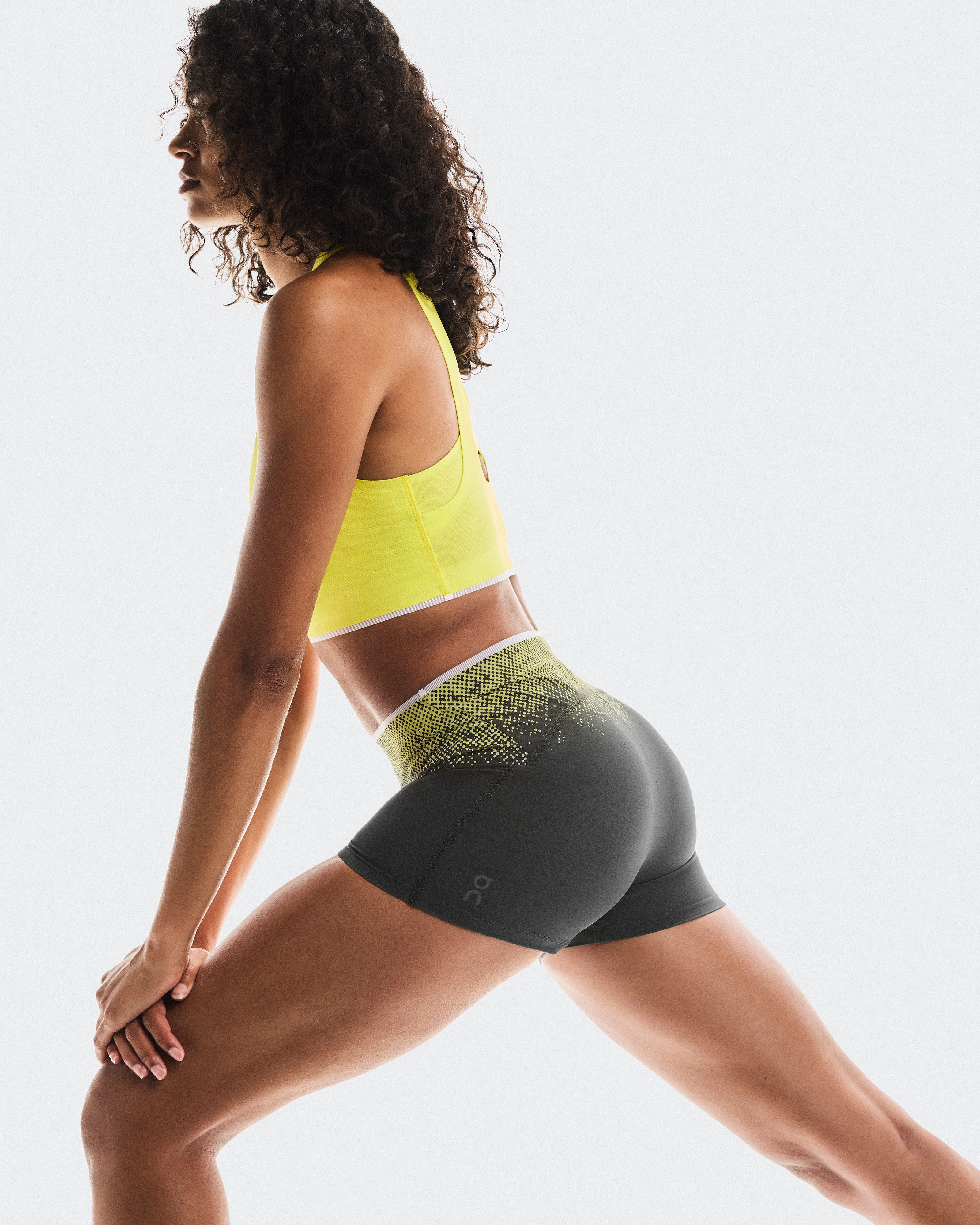 On Race Tights Short Lime Women Tights