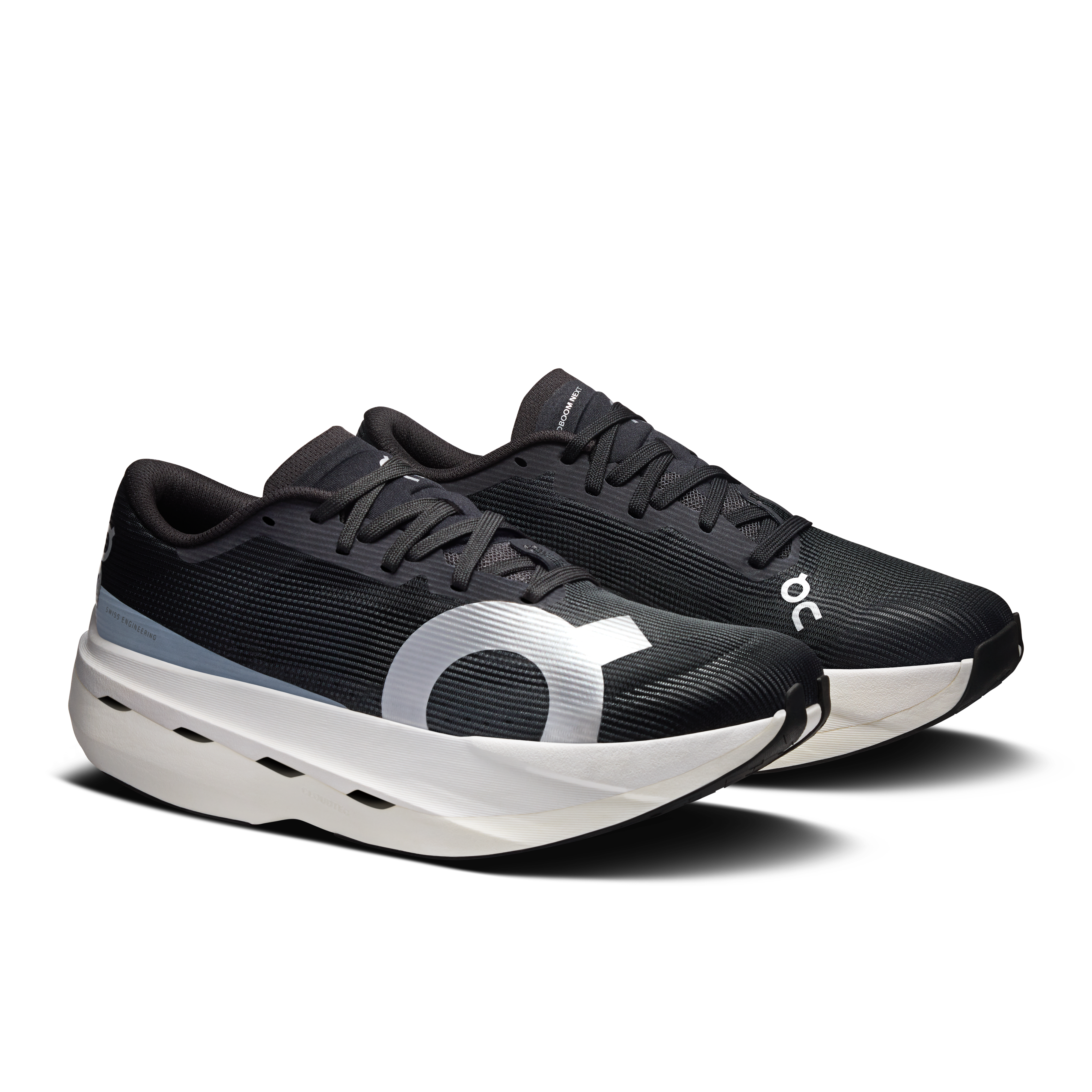 On Cloudboom Volt White & Black Women Road running Shoes