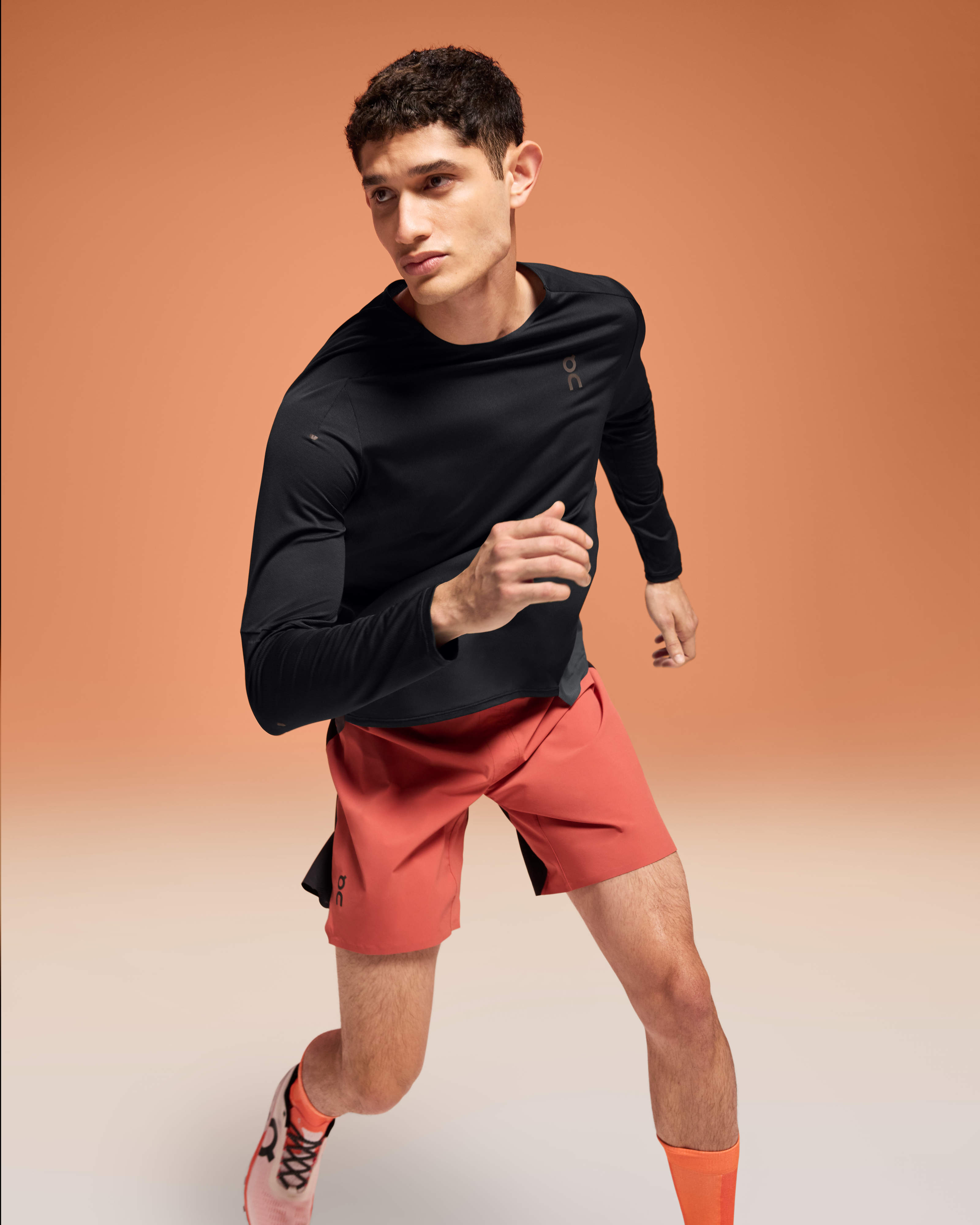 On Performance Long-T Black & Eclipse Men Tops and t-shirts