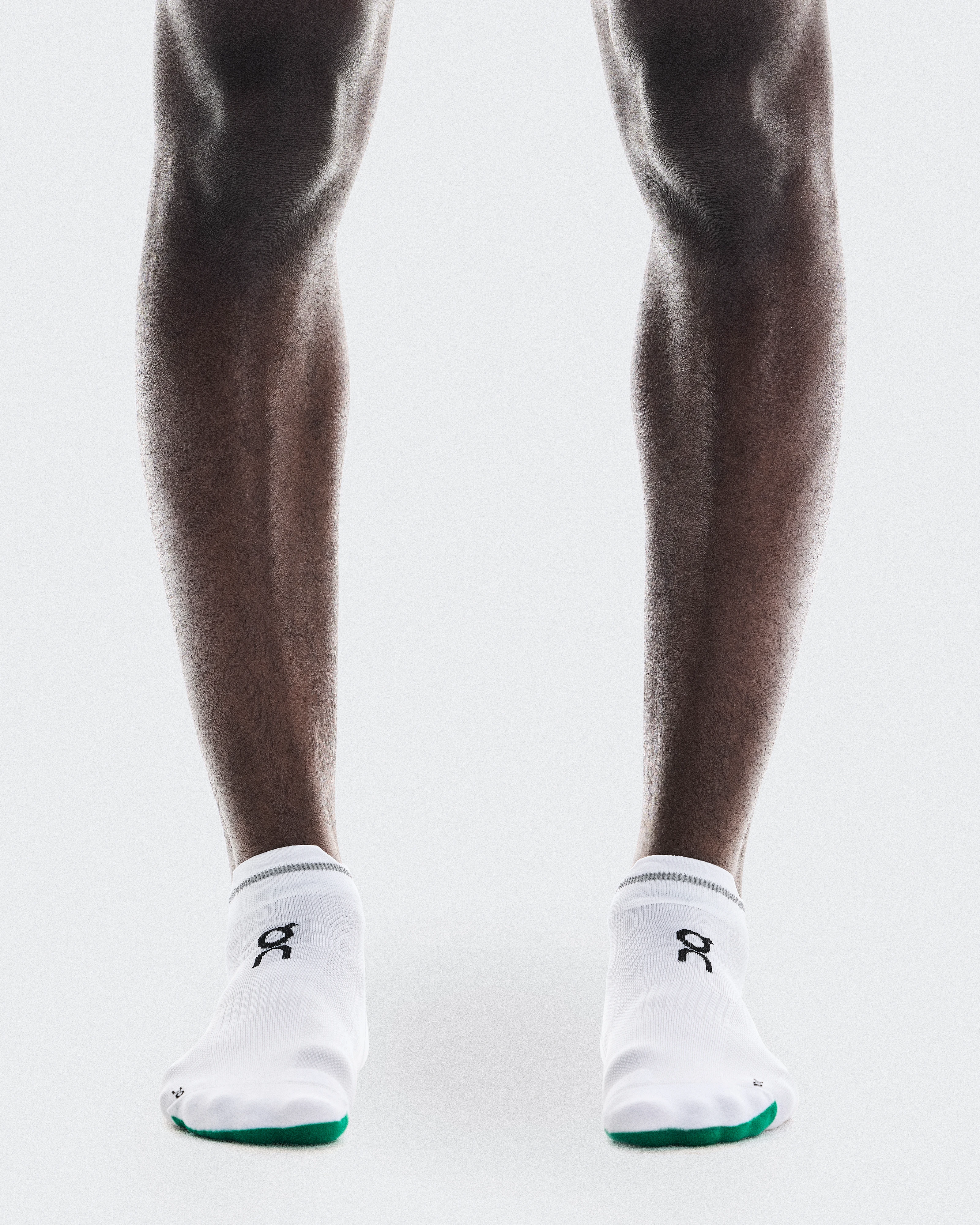 On Elite Run Sock Low White & Ivory Unisex Socks