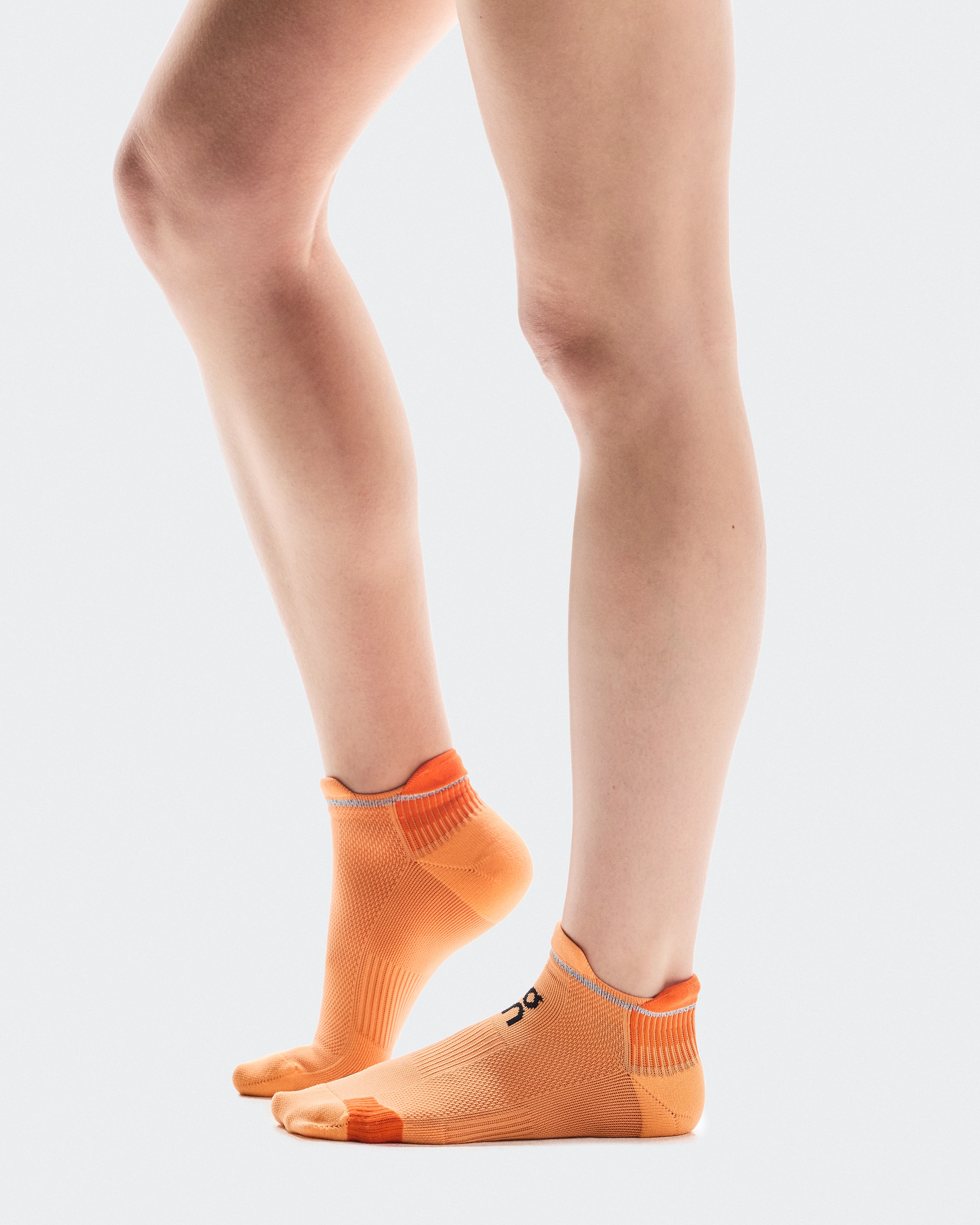 On Performance Run Sock Low Tangerine & Flame Unisex Socks