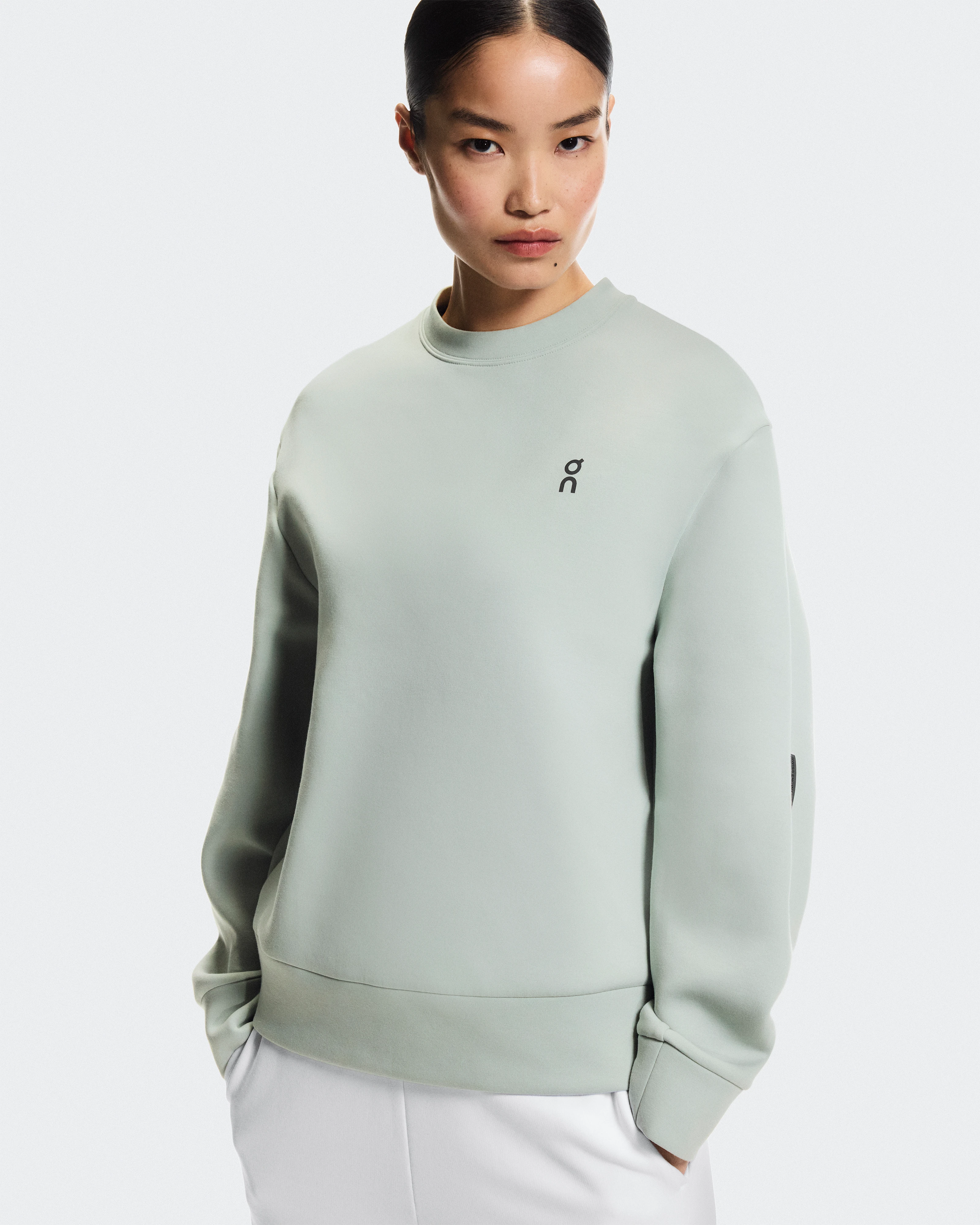 On Focus Tech Crew Mineral Women Hoodies and sweatshirts
