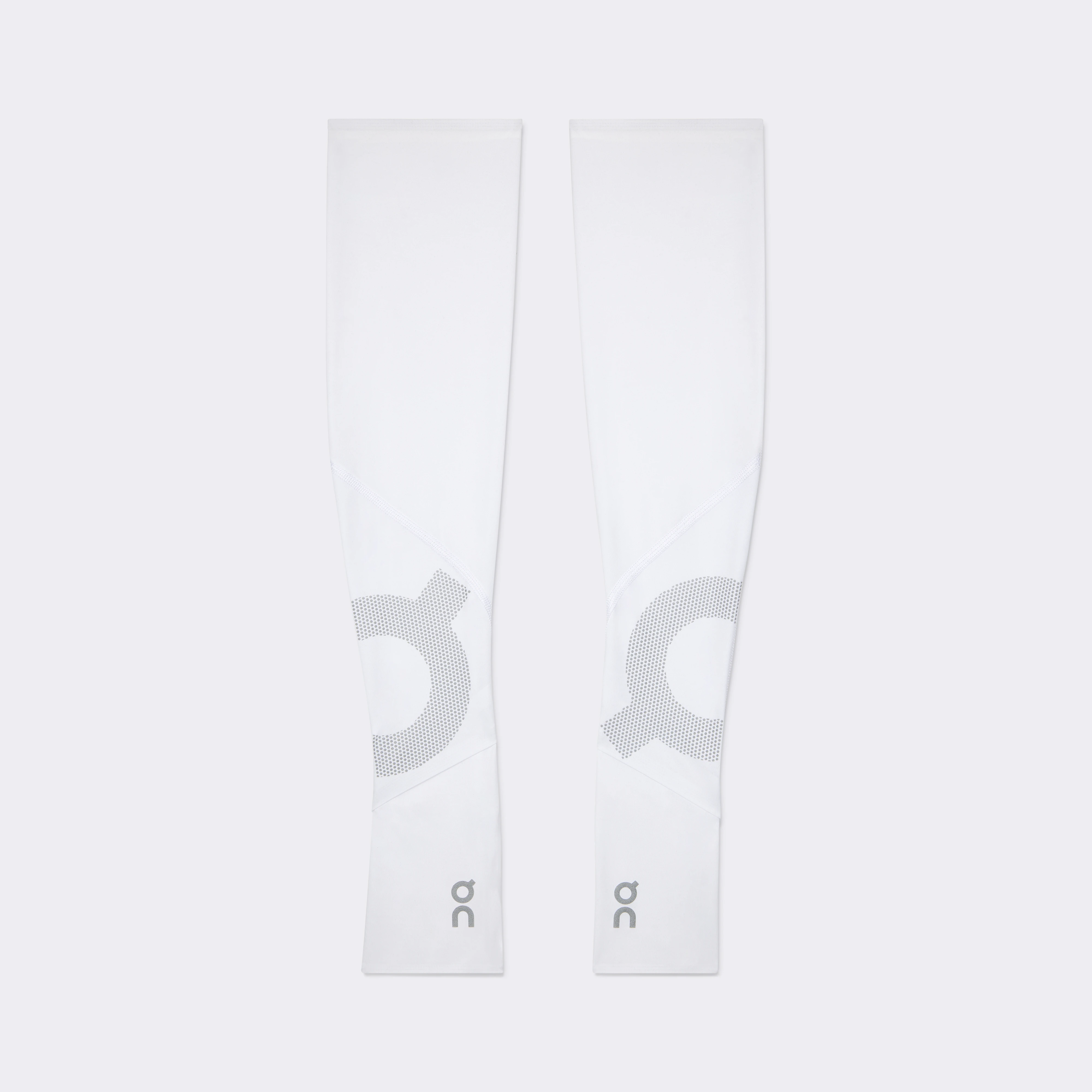 On Solar Arm Sleeves White Unisex – Warm weather running Arm sleeves