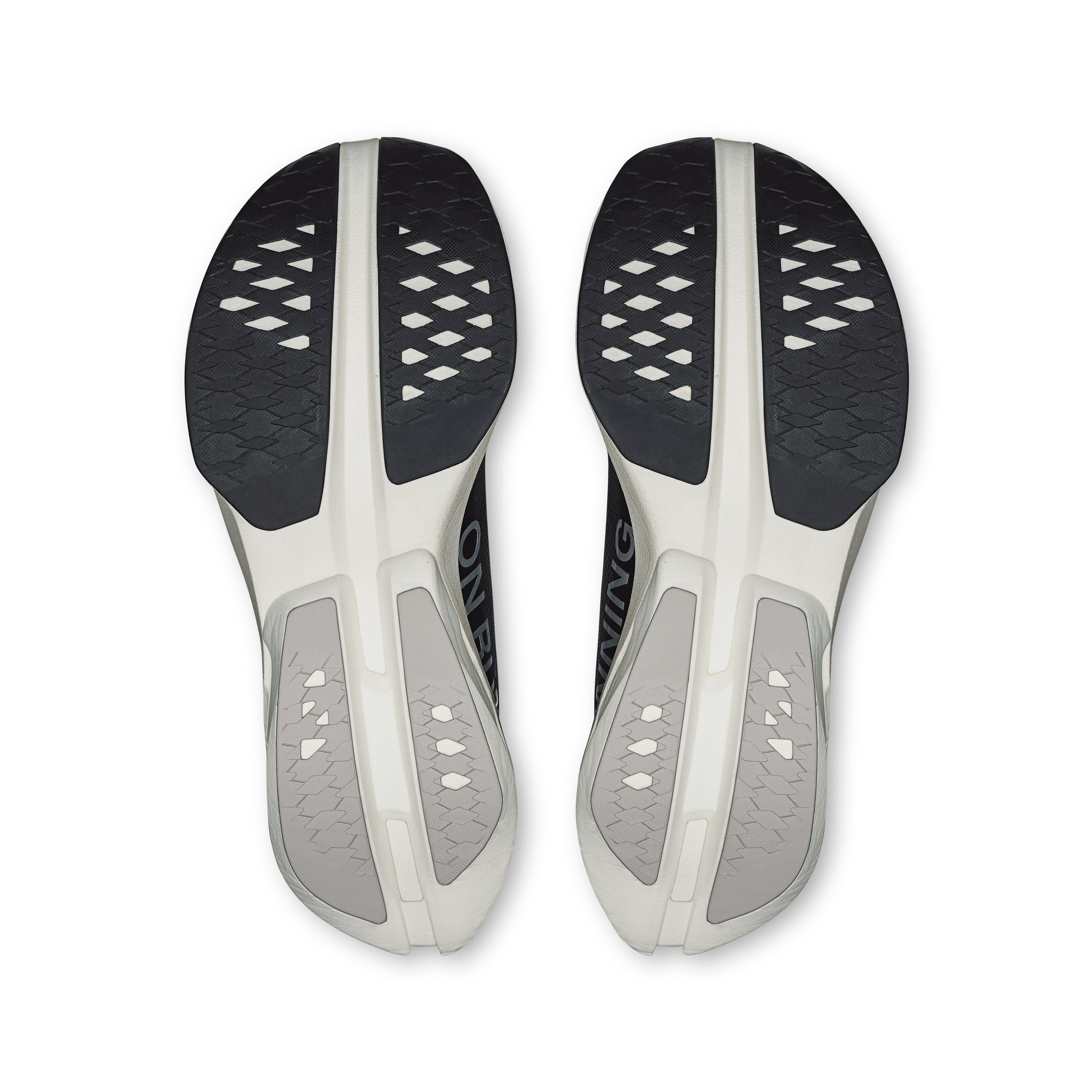 On Cloudboom Strike Black & White Women Road running Shoes