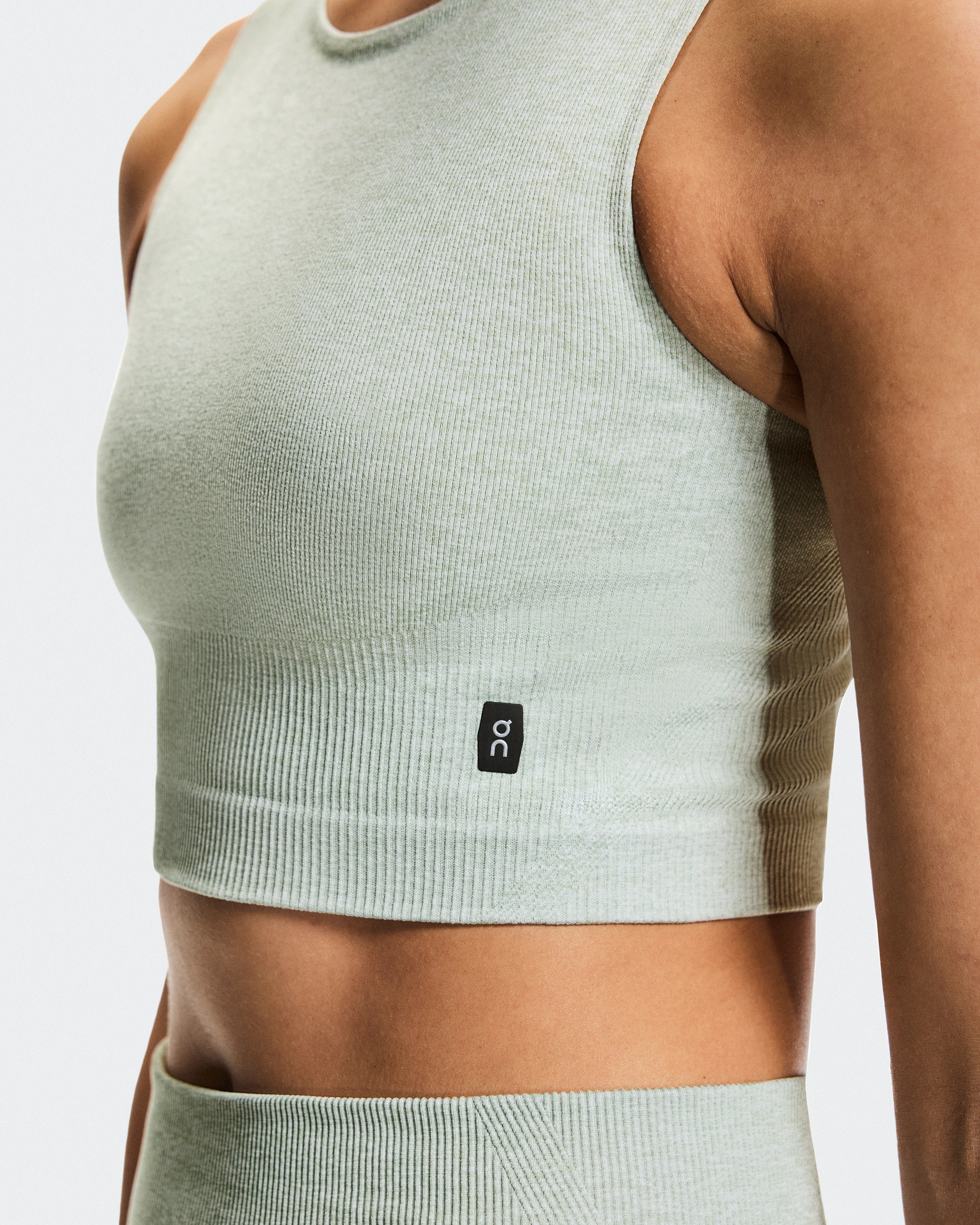 On Studio Knit Crop Mineral Heather Women Tops and t-shirts