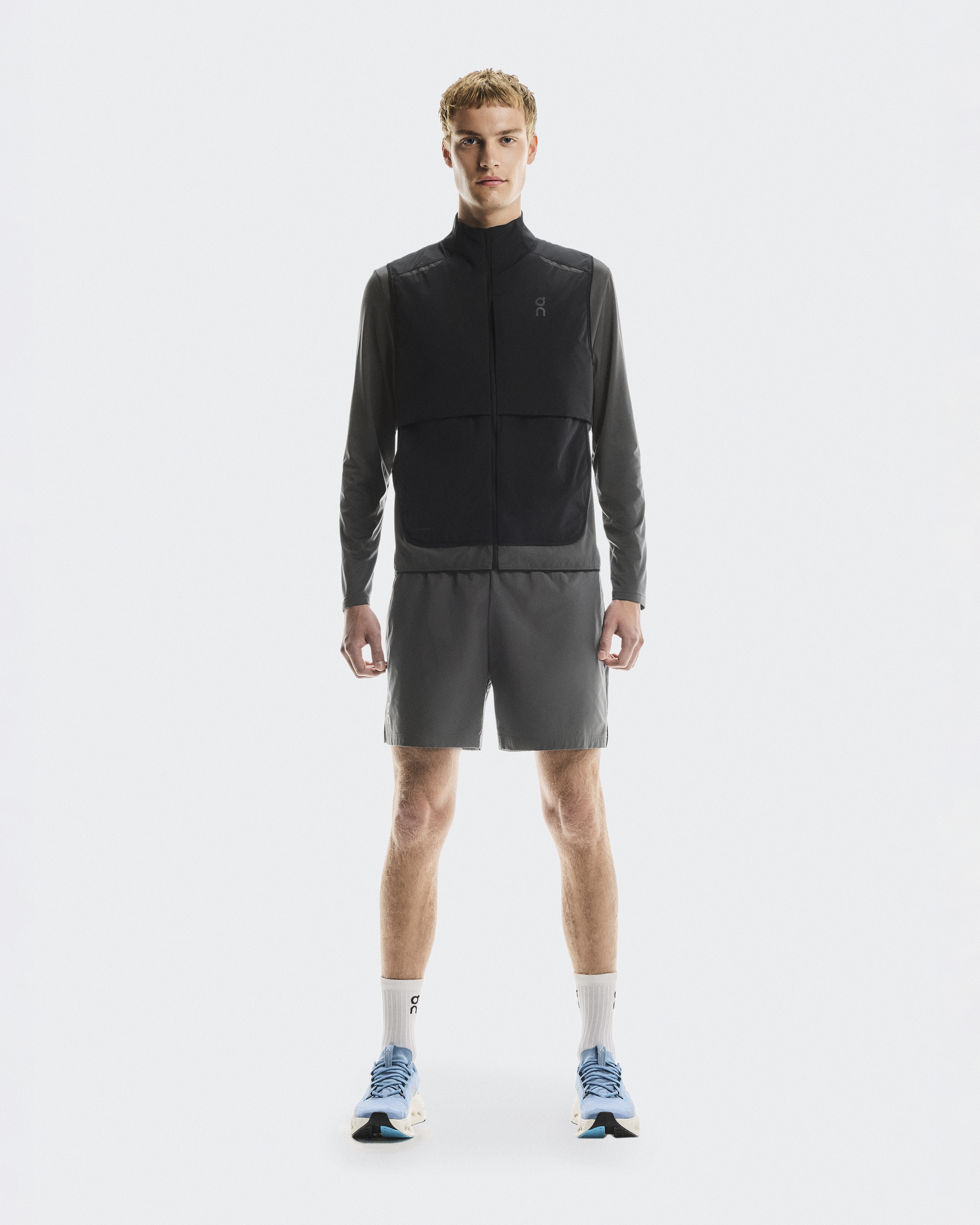 Weather Vest in Black/Eclipse