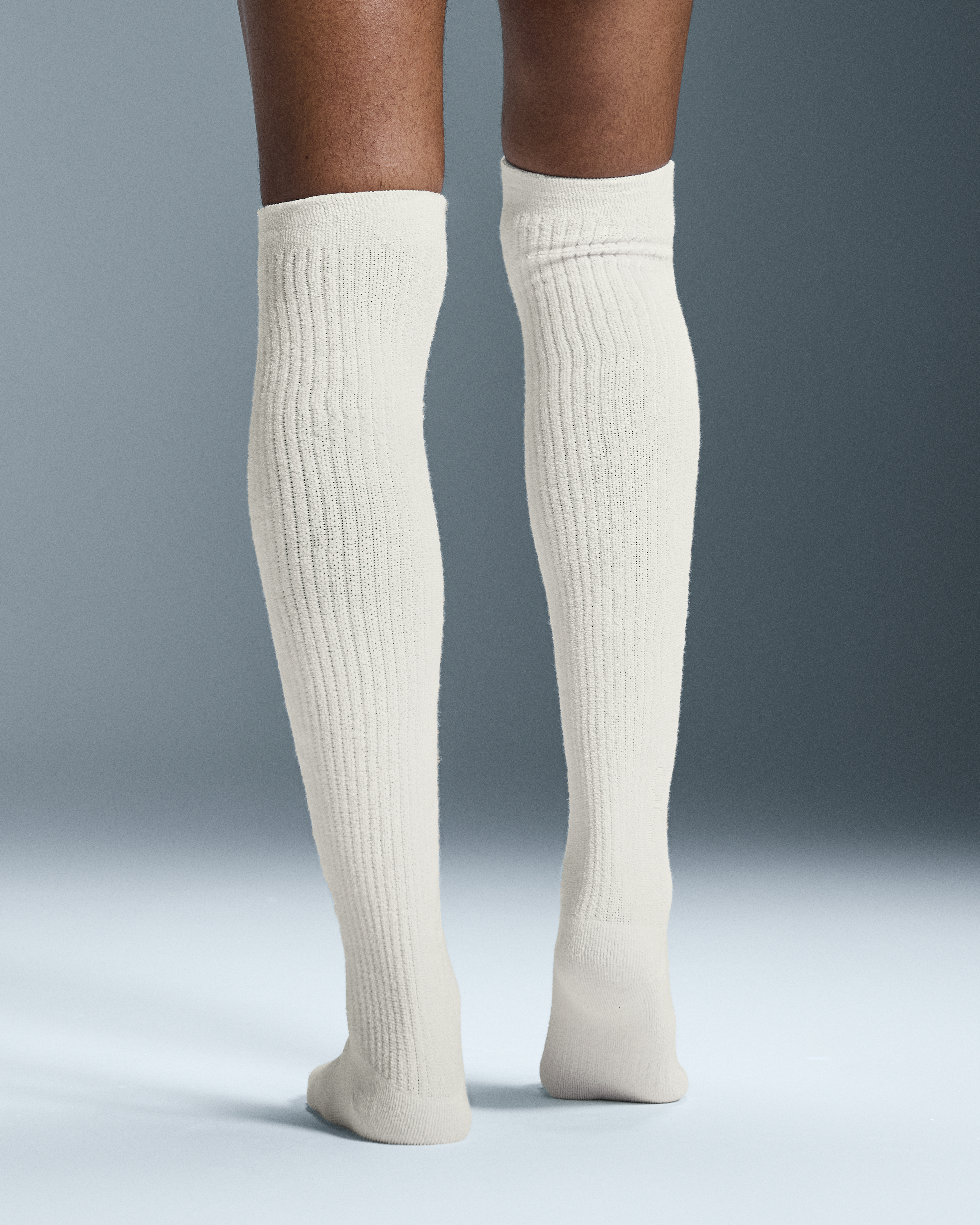 On Terry Sock Knee High Ivory Unisex Socks
