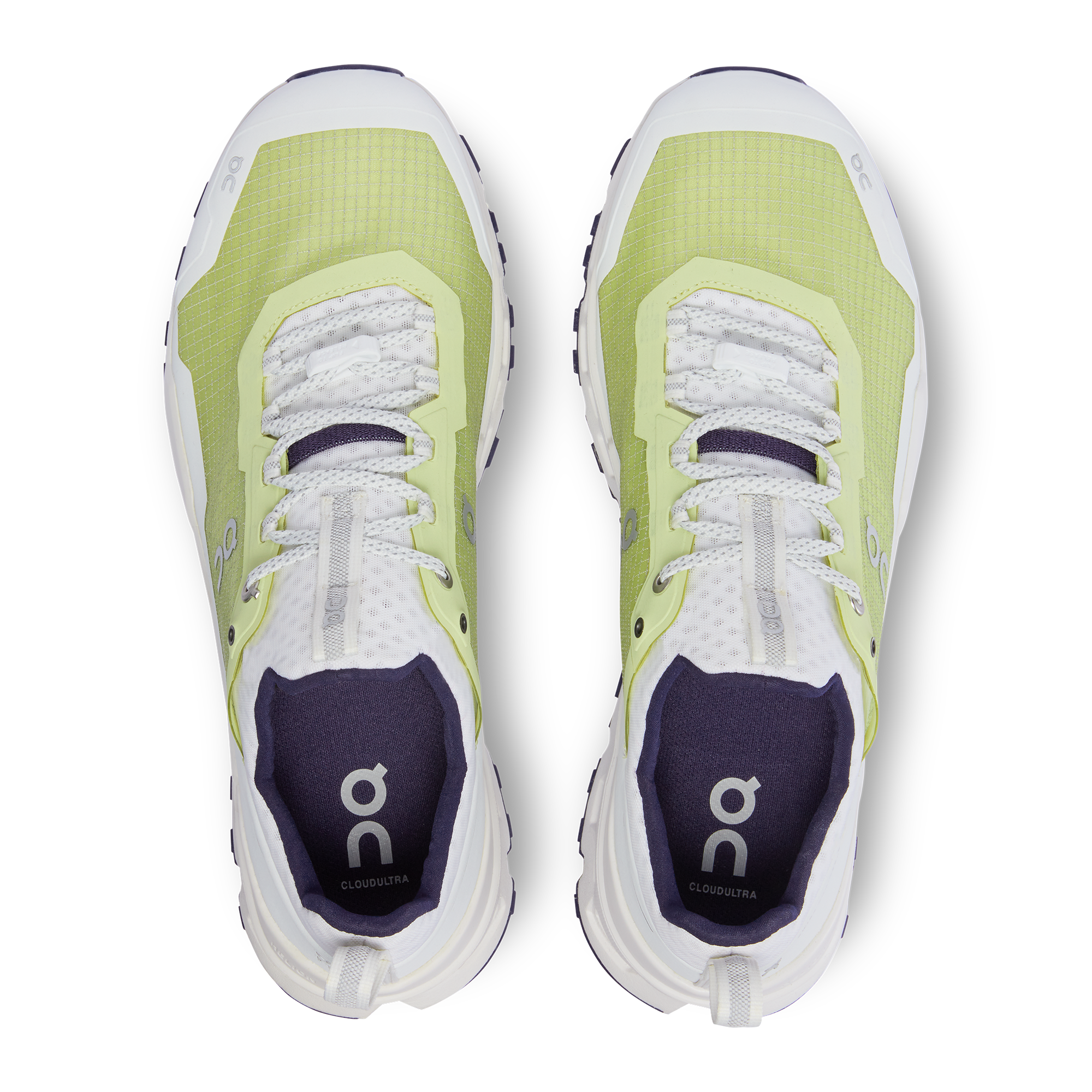 On Cloudultra Fluorite Hay & White Men Trail running Shoes