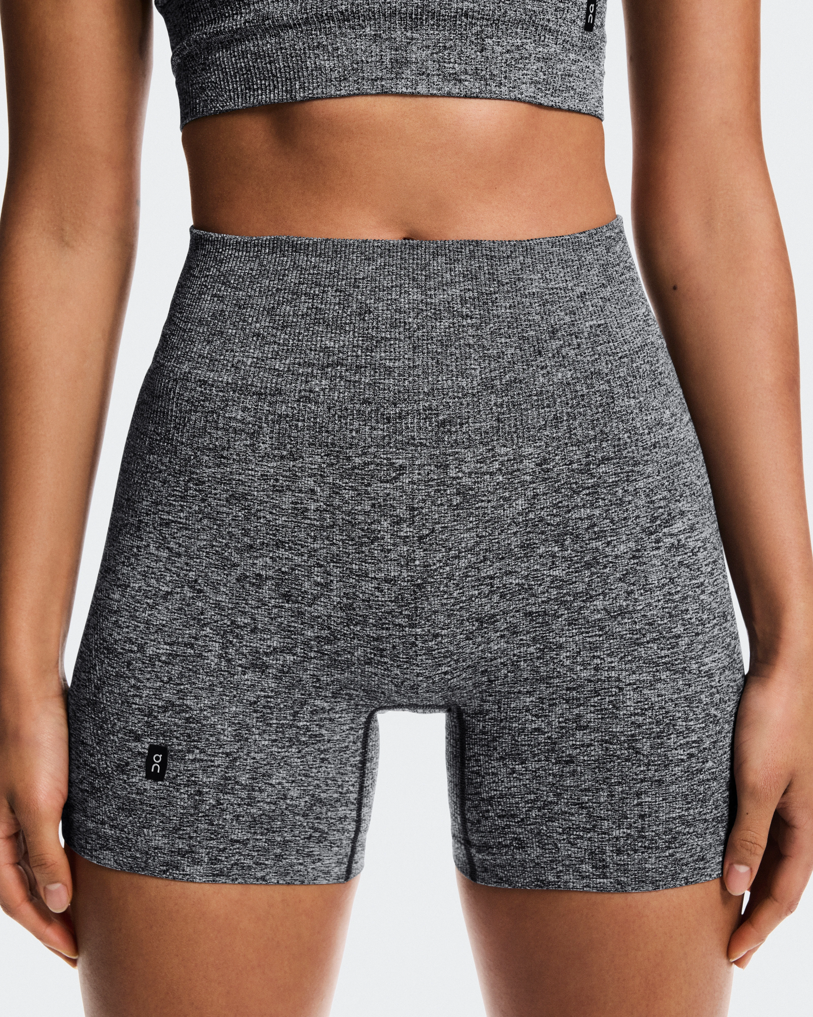 On Studio Knit Shorts Graphite Heather Women Shorts