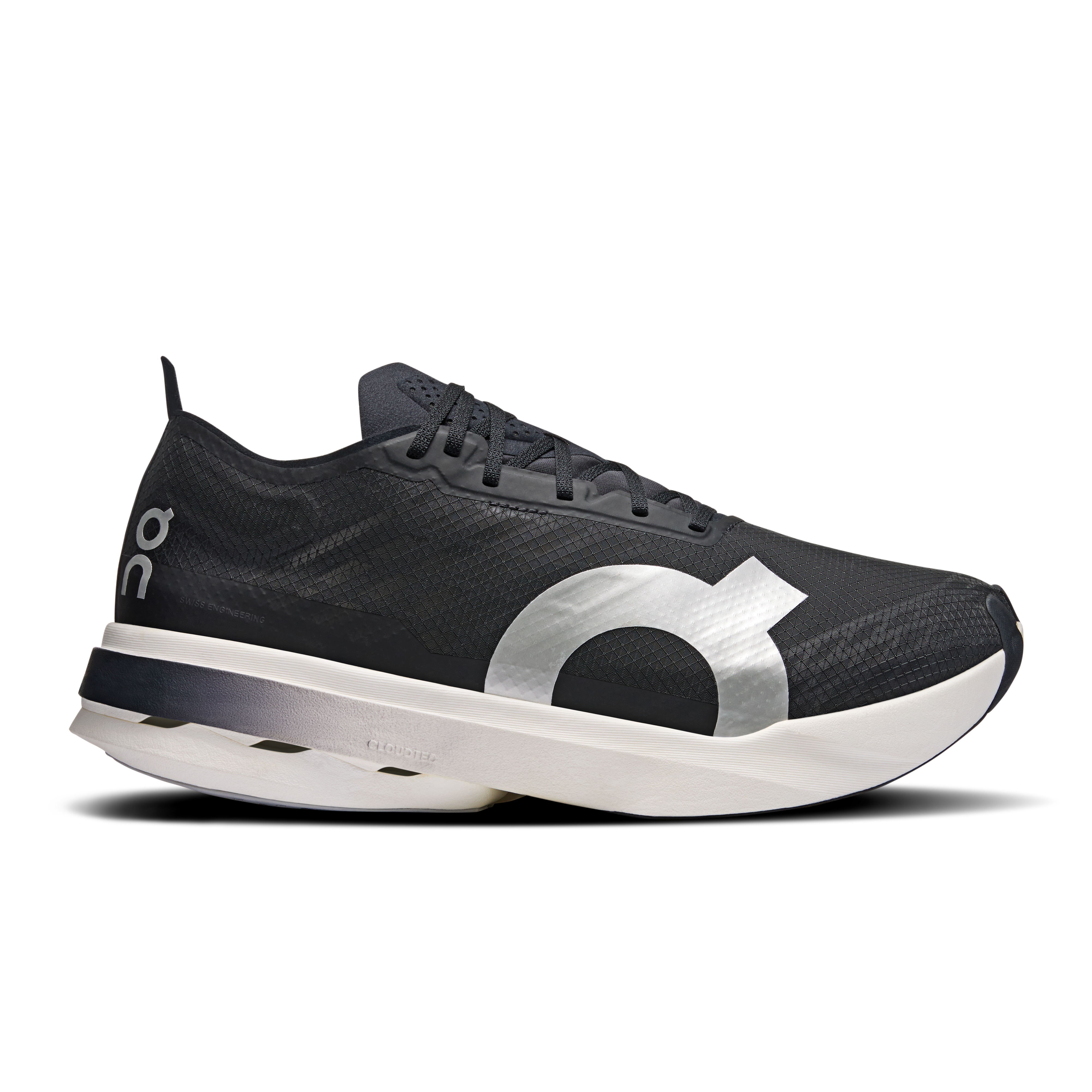 Cloudboom Strike Road Running Shoe in Black/White