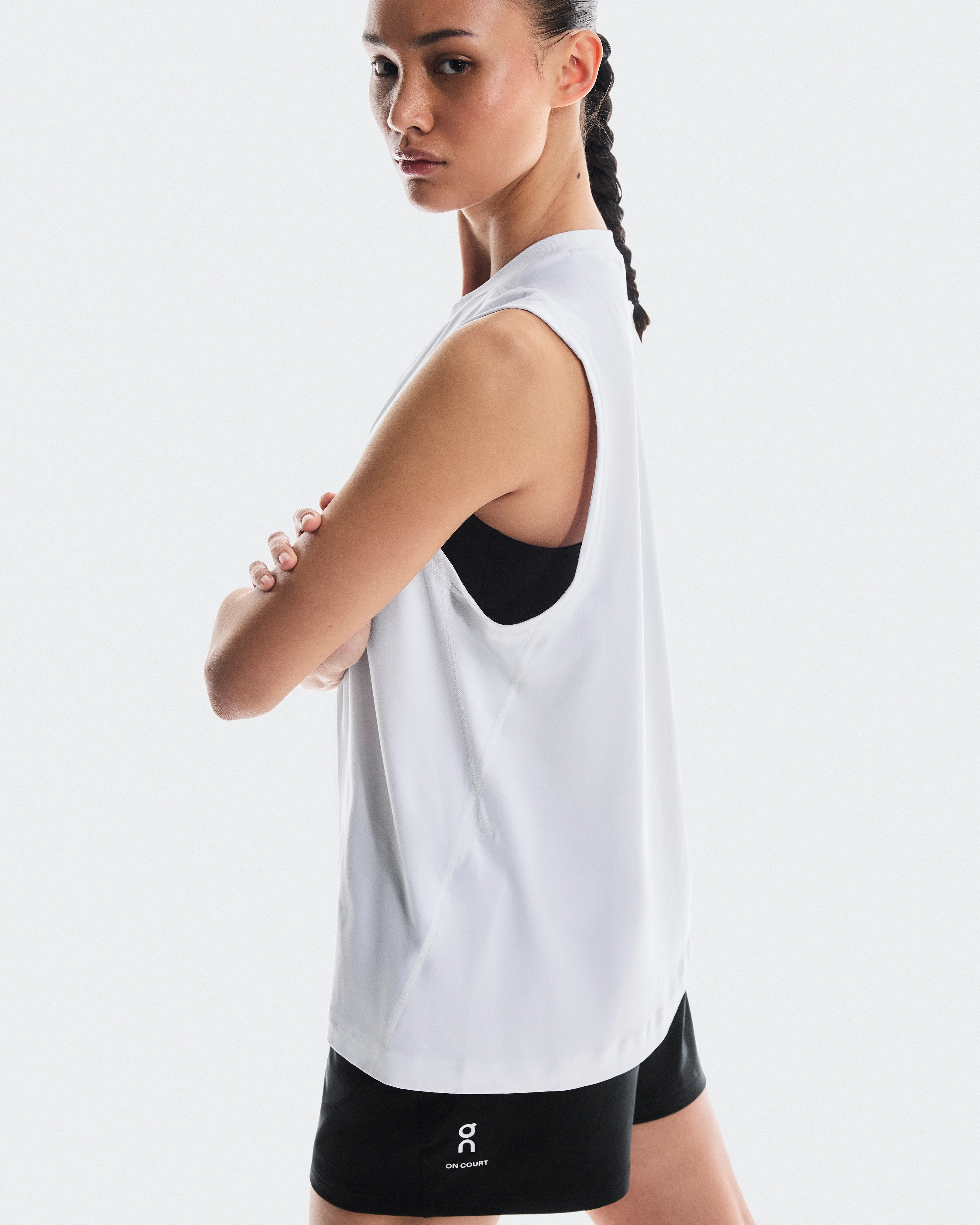 On Courtside Tank White Women Tops and t-shirts
