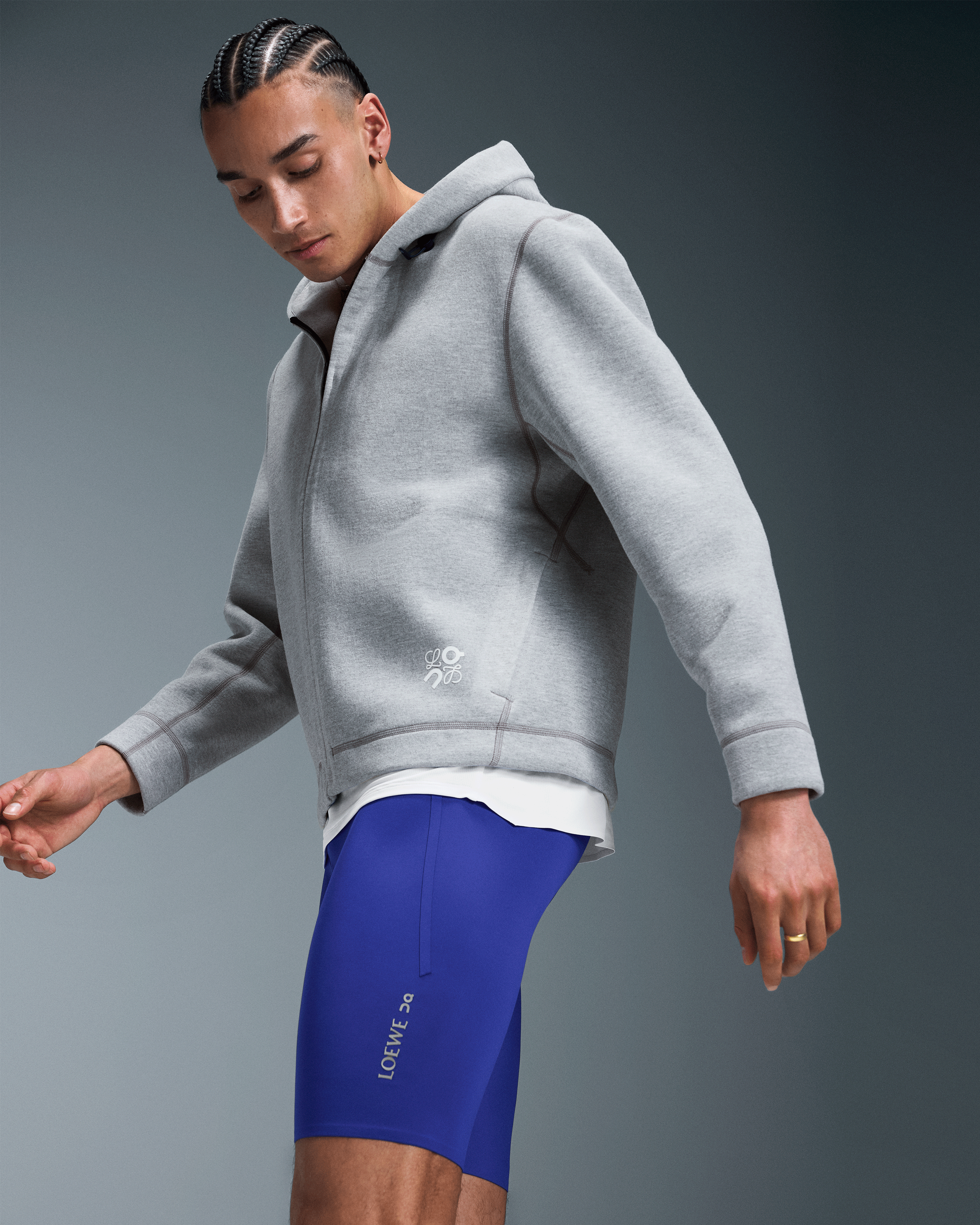 On Active Shorts LOEWE Blue Men Shorts