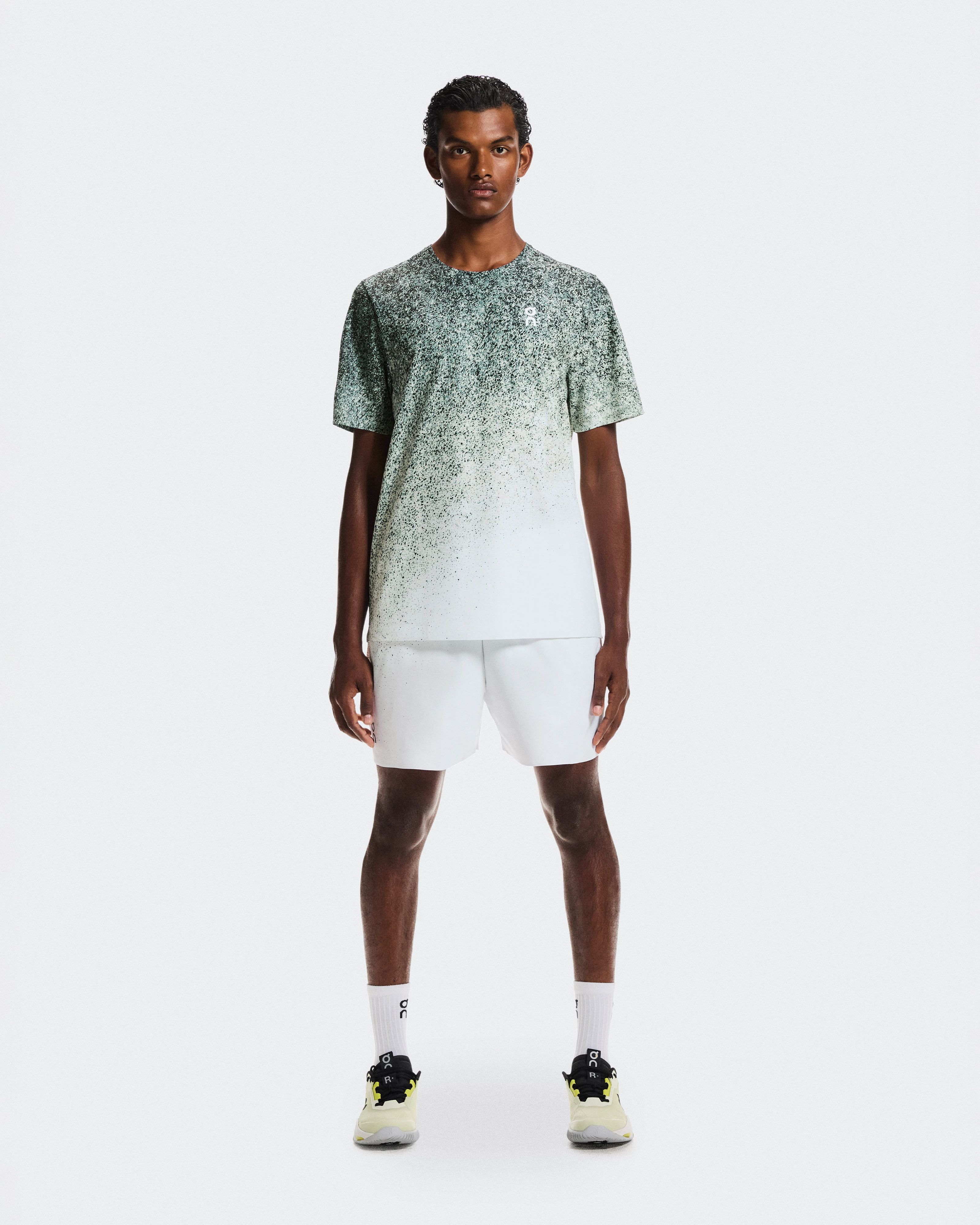 On Court-T Fade Mineral & White Men Tops and t-shirts