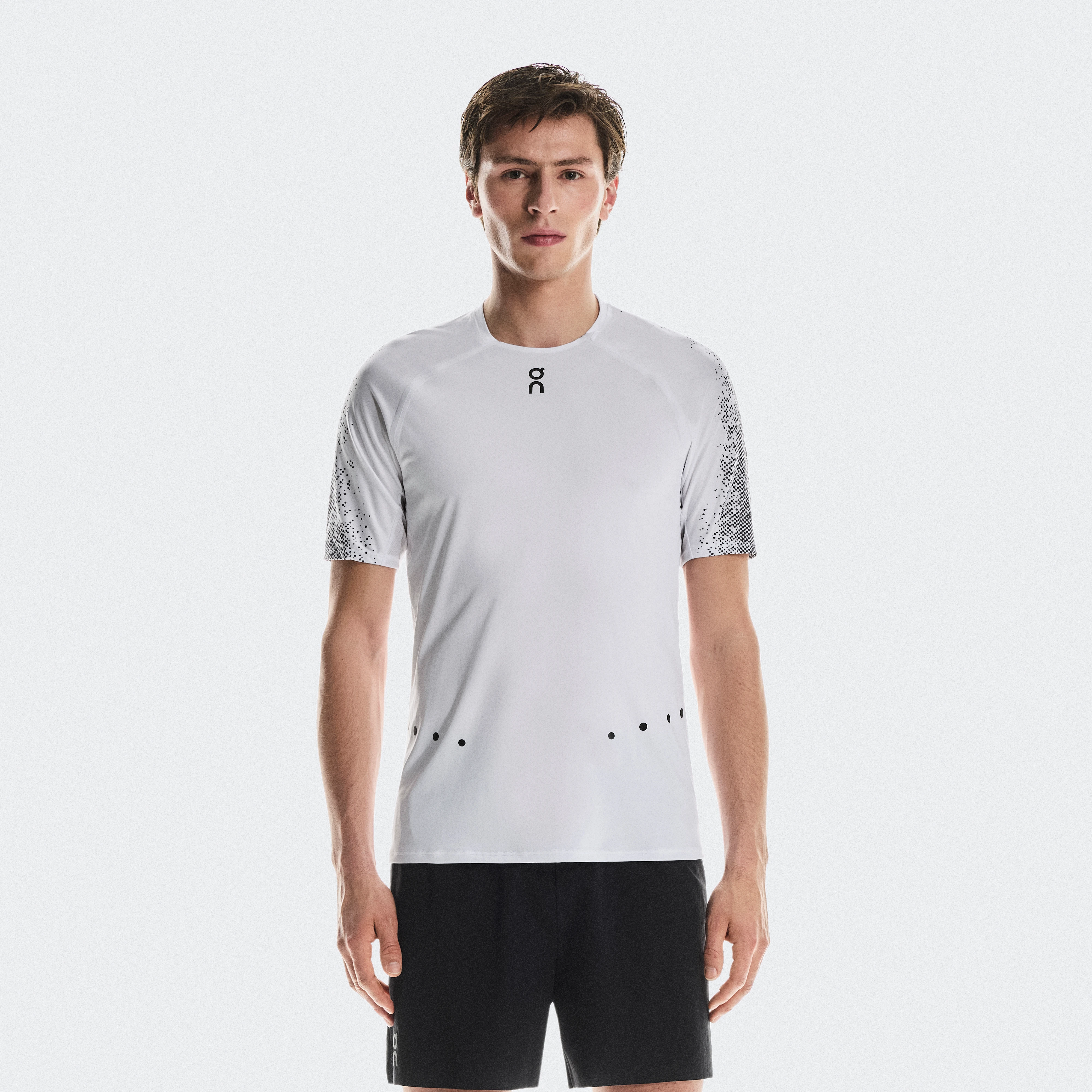 On Ultra-T White & Iron Men – Trail running, outdoor, breathable Tops and t-shirts