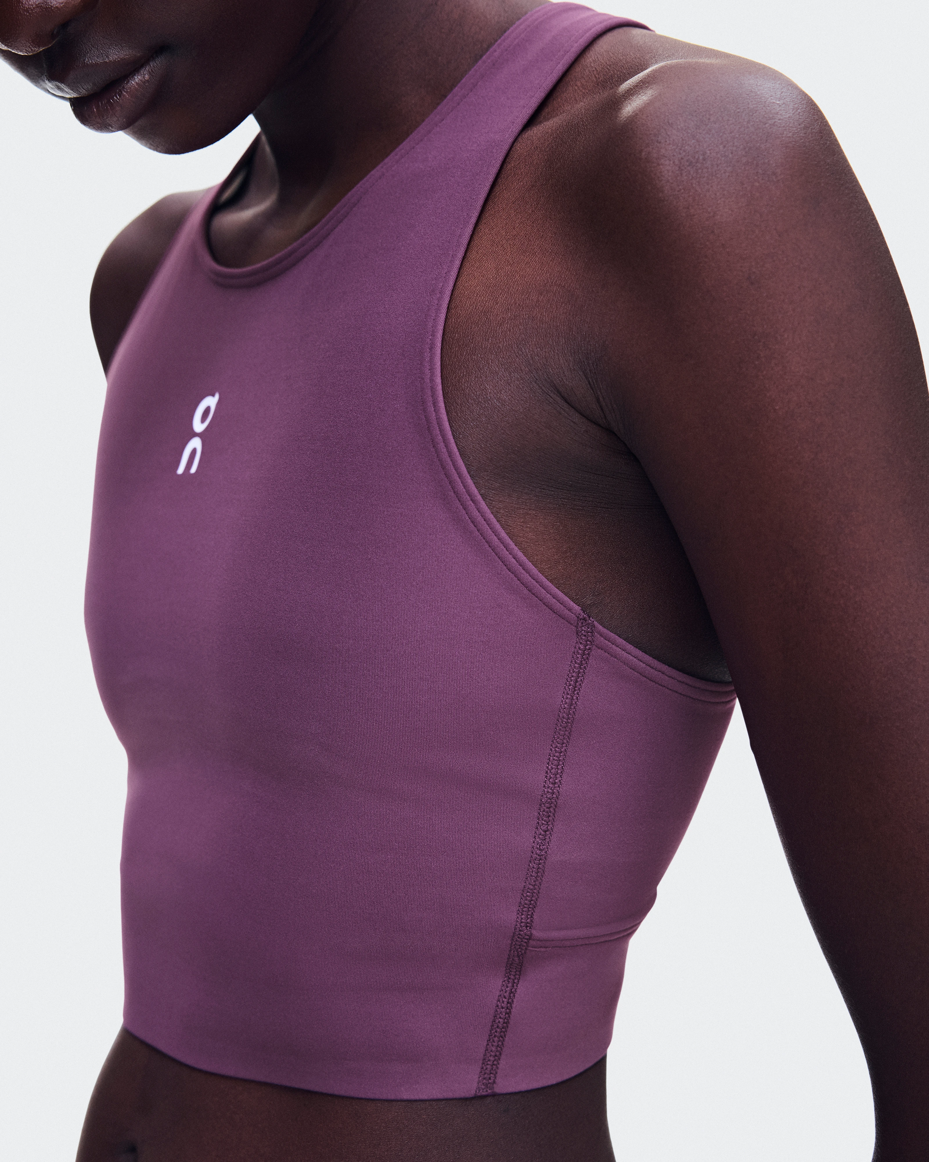 On Court Crop Top Cassis Women Tops and t-shirts