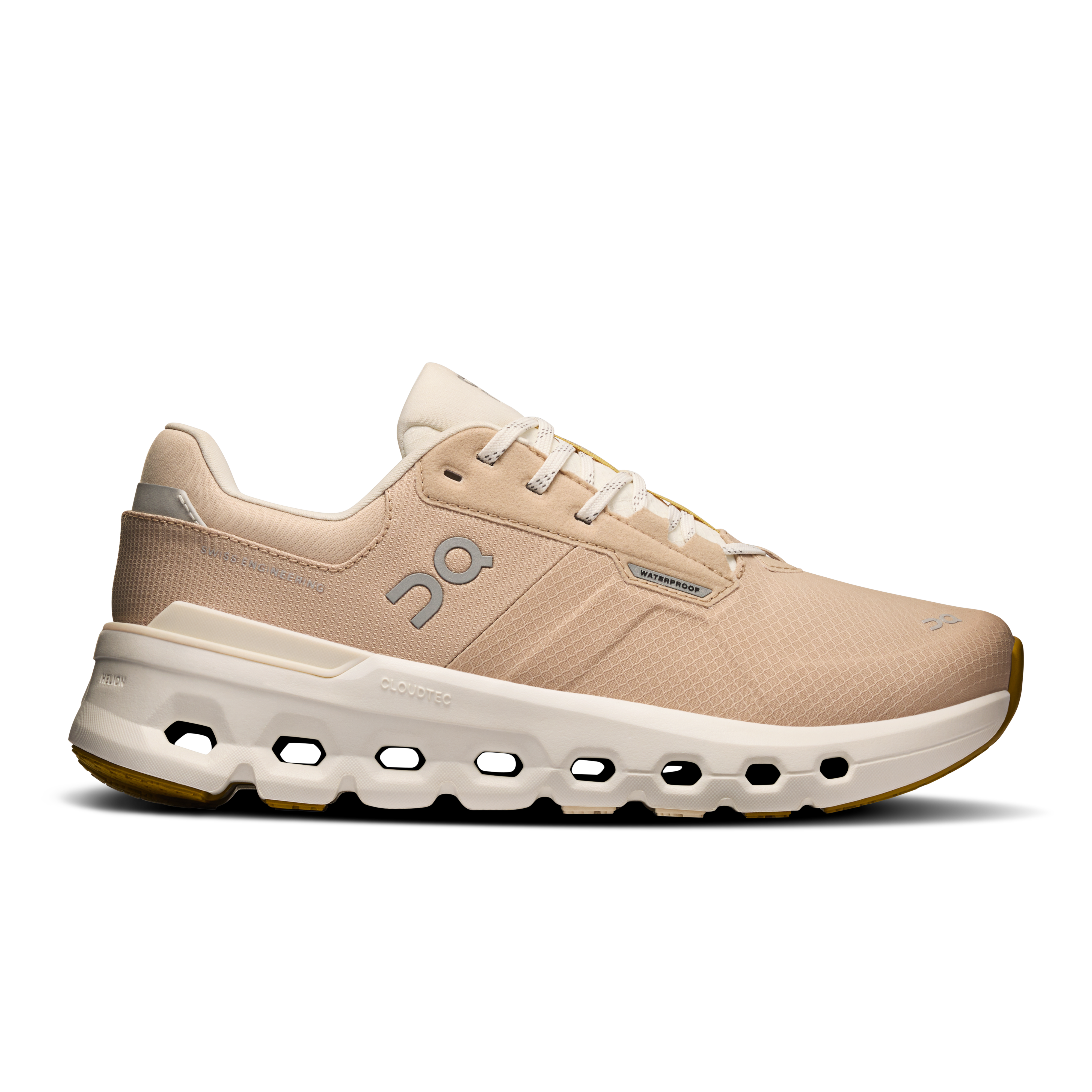 On Cloudrunner 2 Waterproof Sand & Dew Women – Road running, waterproof, Helion™ superfoam Shoes