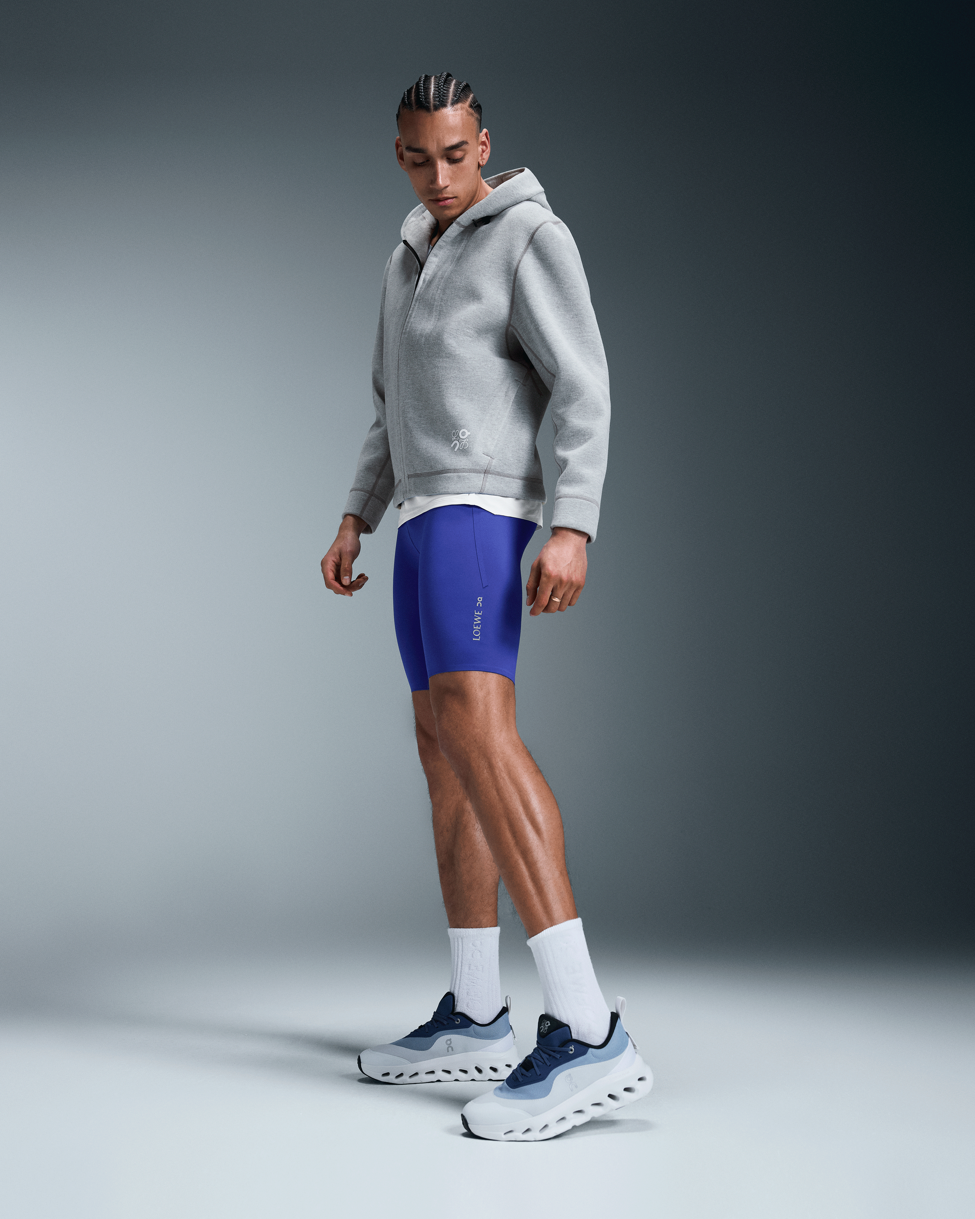 On Active Shorts LOEWE Blue Men Shorts