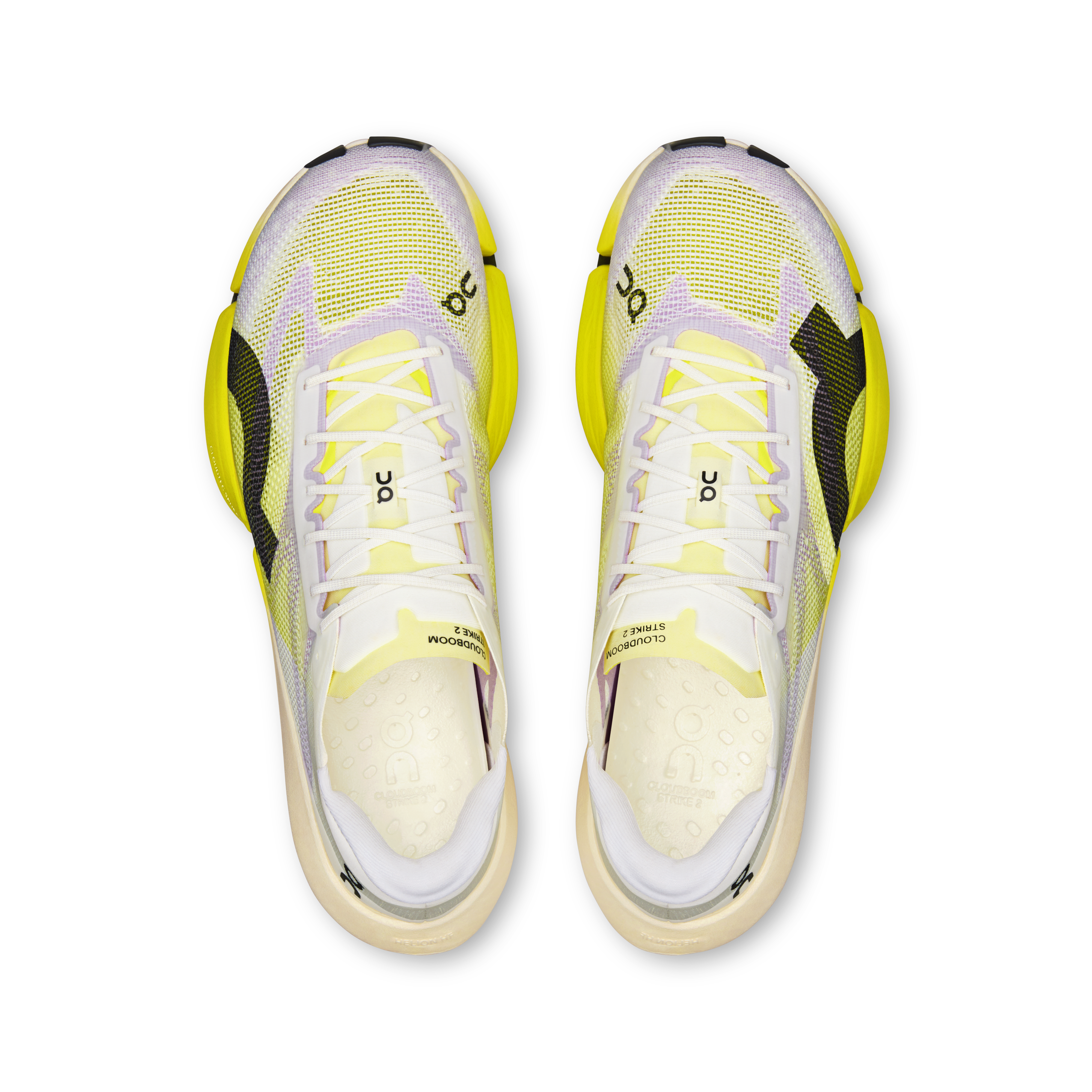 On Cloudboom Strike 2 White & Lime Unisex Road running Shoes