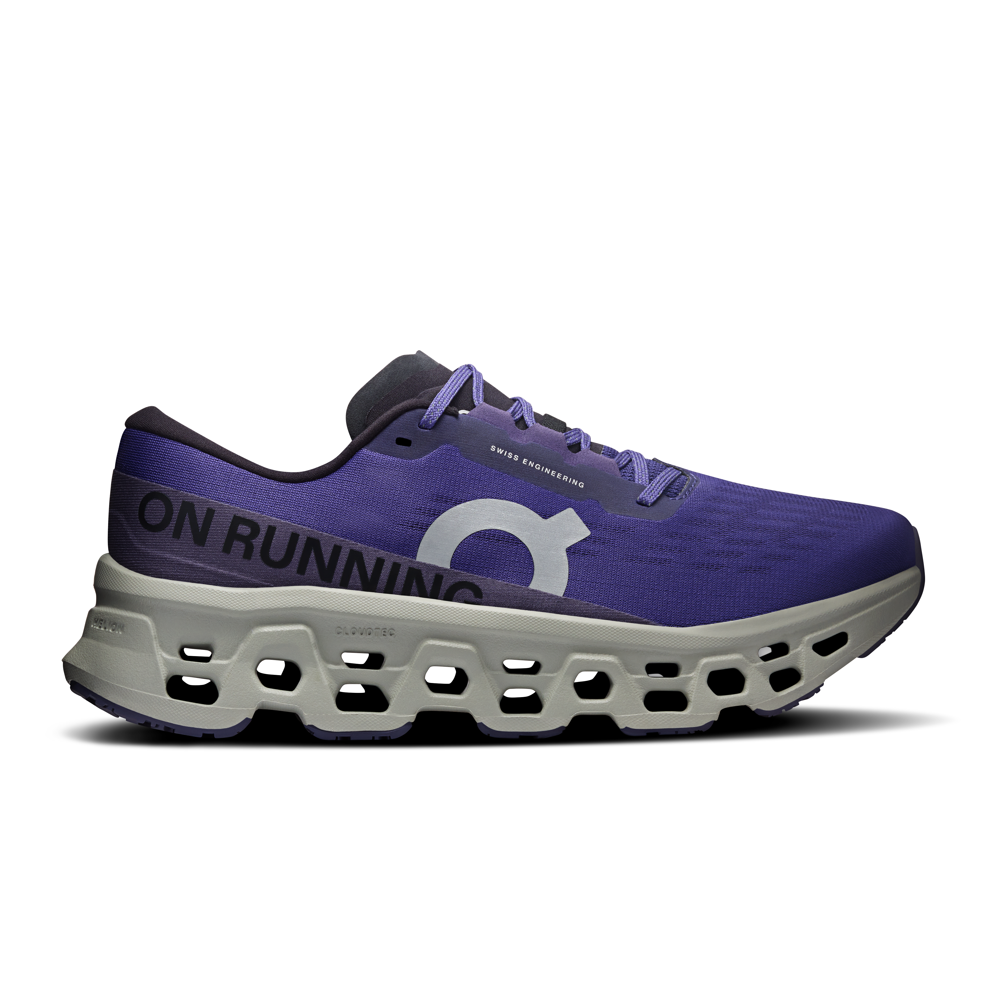 On Cloudmonster 3 Wide Twilight & White Men – Everyday running, responsive ride Shoes