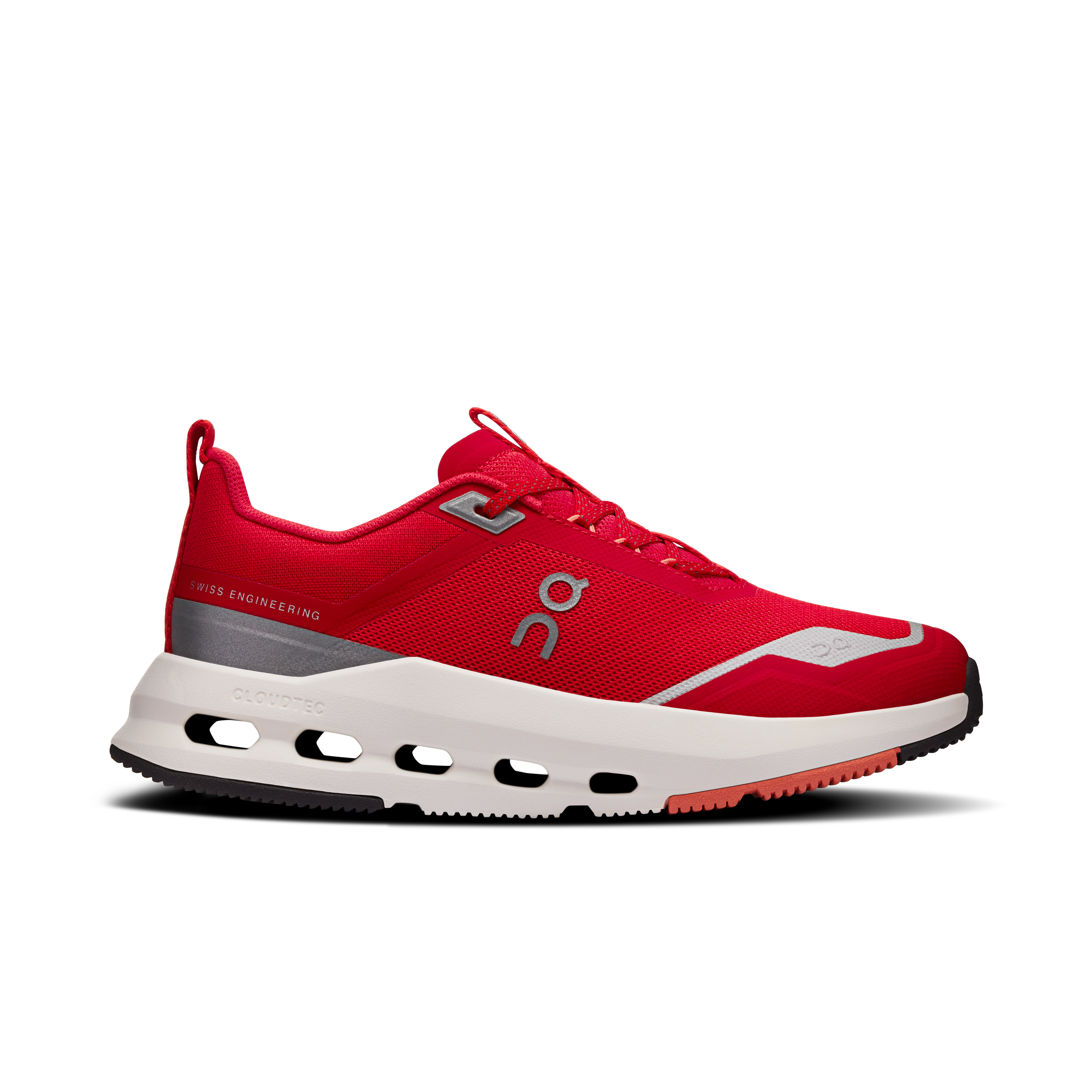Cloudnova Youth Lifestyle Shoe in Red/Terra