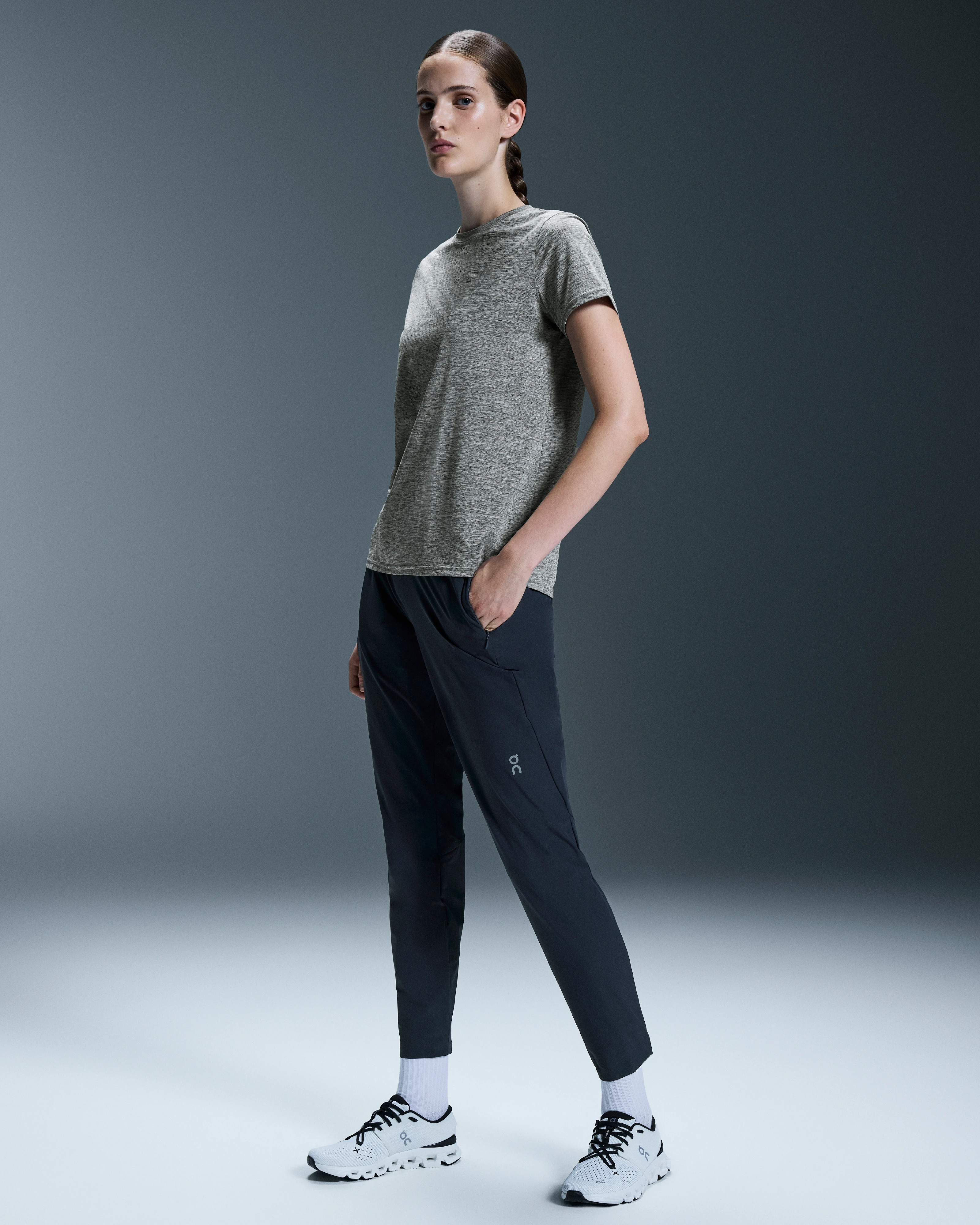 On Lightweight Pants Navy Women Pants