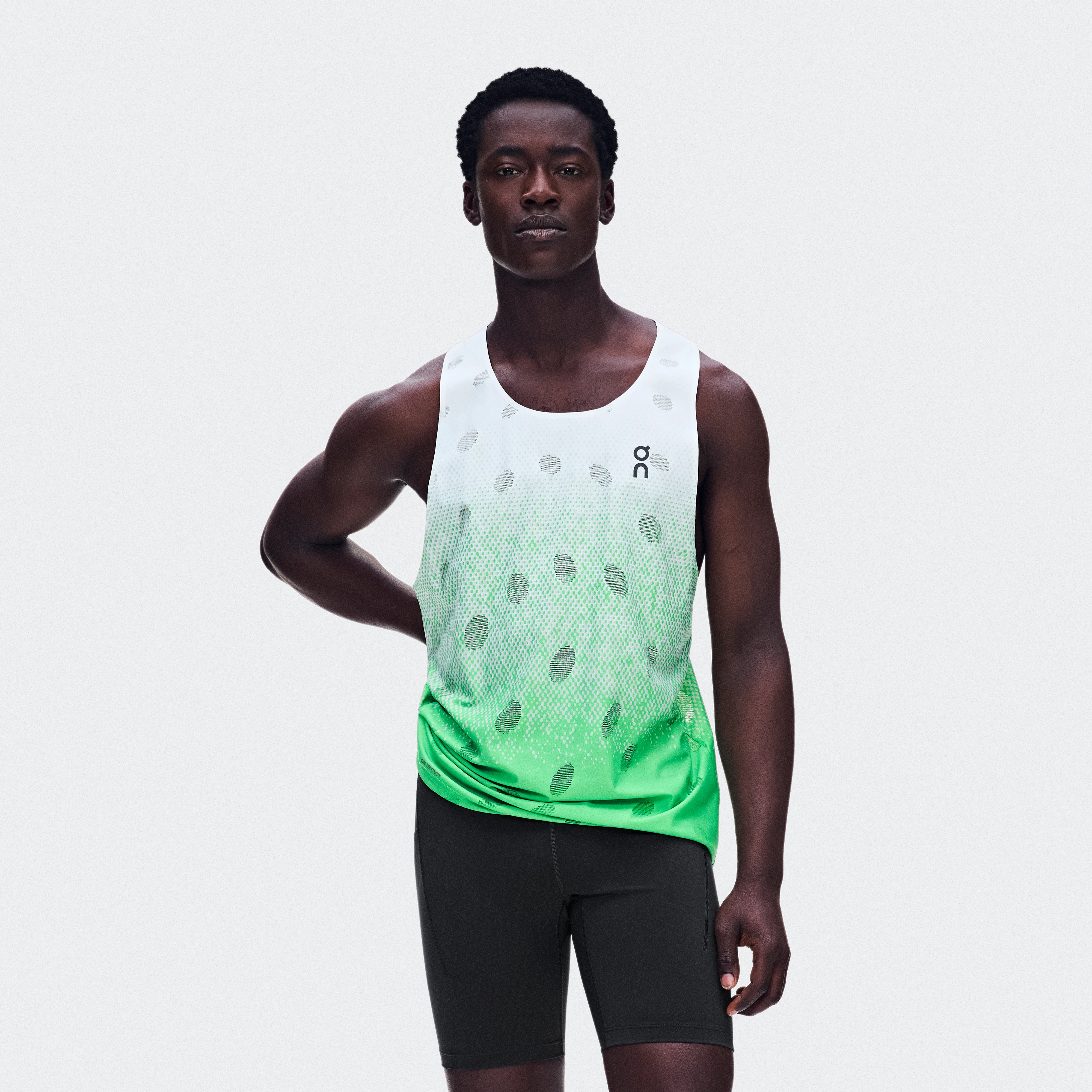 On Zero Tank Breathe Verdite Men – High-performance run training and racing Tops and t-shirts