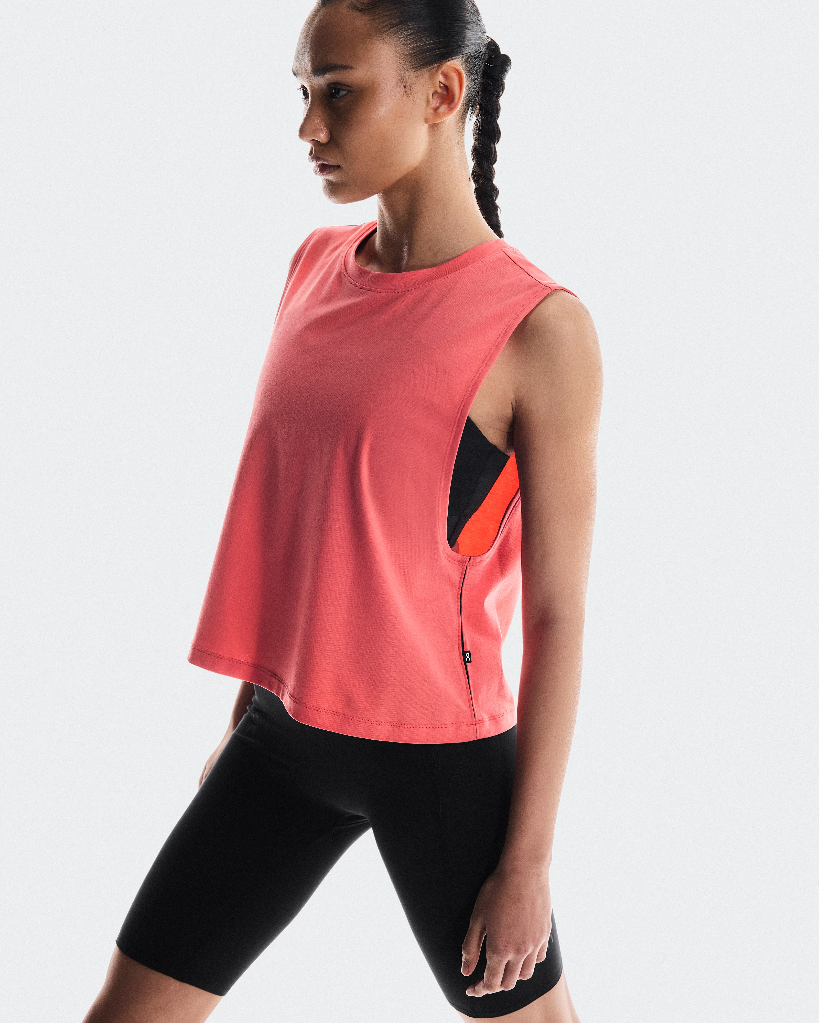 On Focus Crop Coral Women Tops and t-shirts