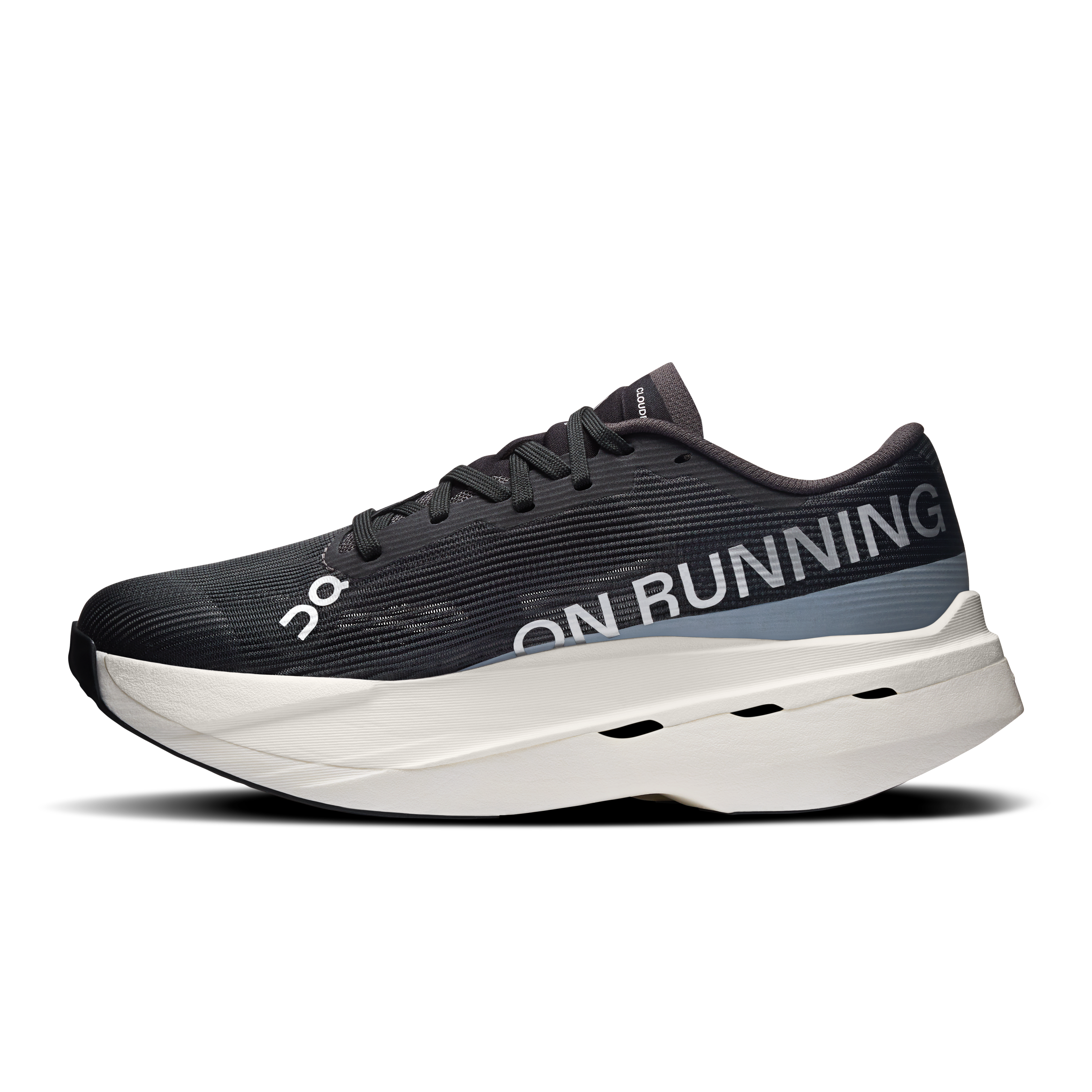 On Cloudboom Volt White & Black Women Road running Shoes