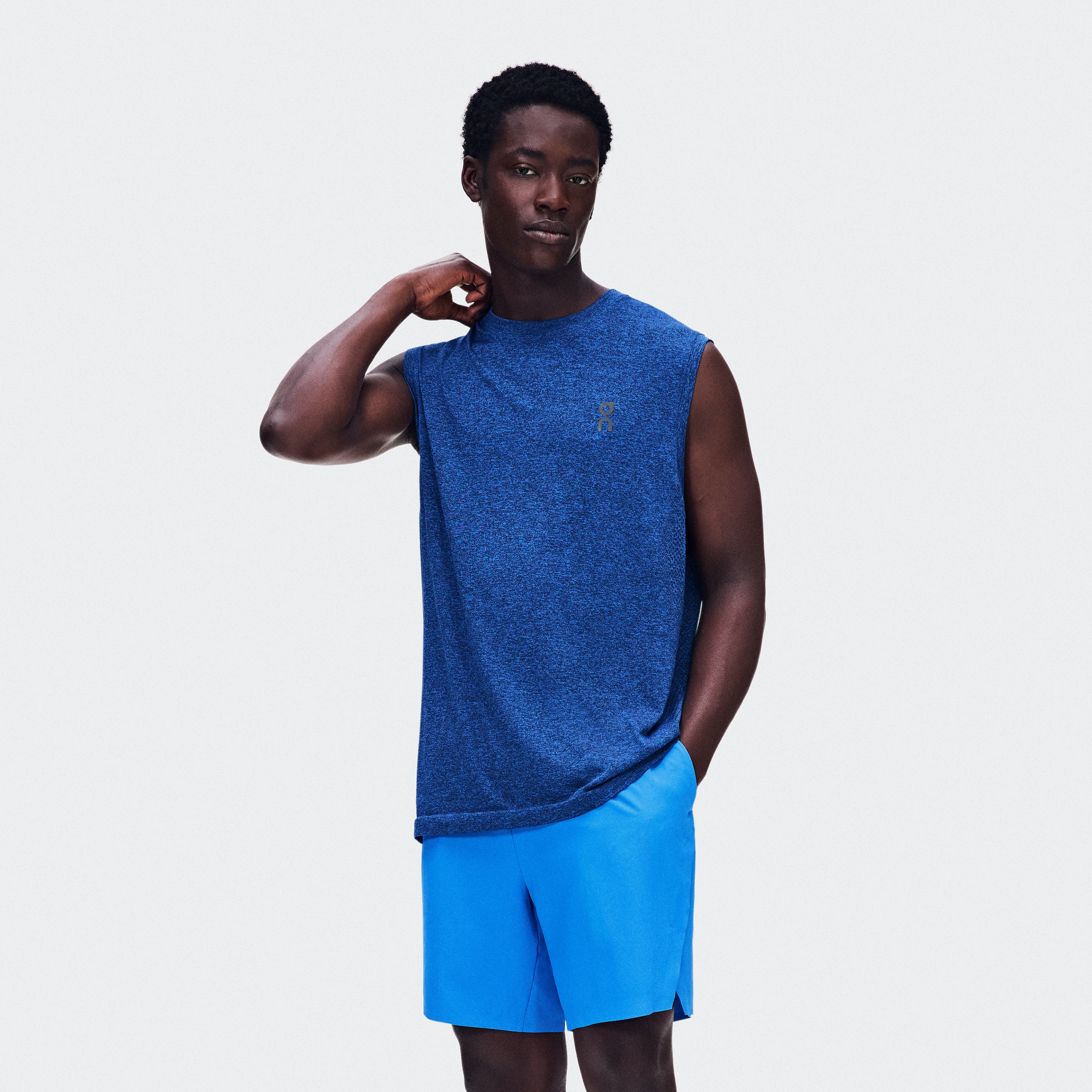 On Train Flex Tank Jay Heather Men – High-intensity training Tops and t-shirts