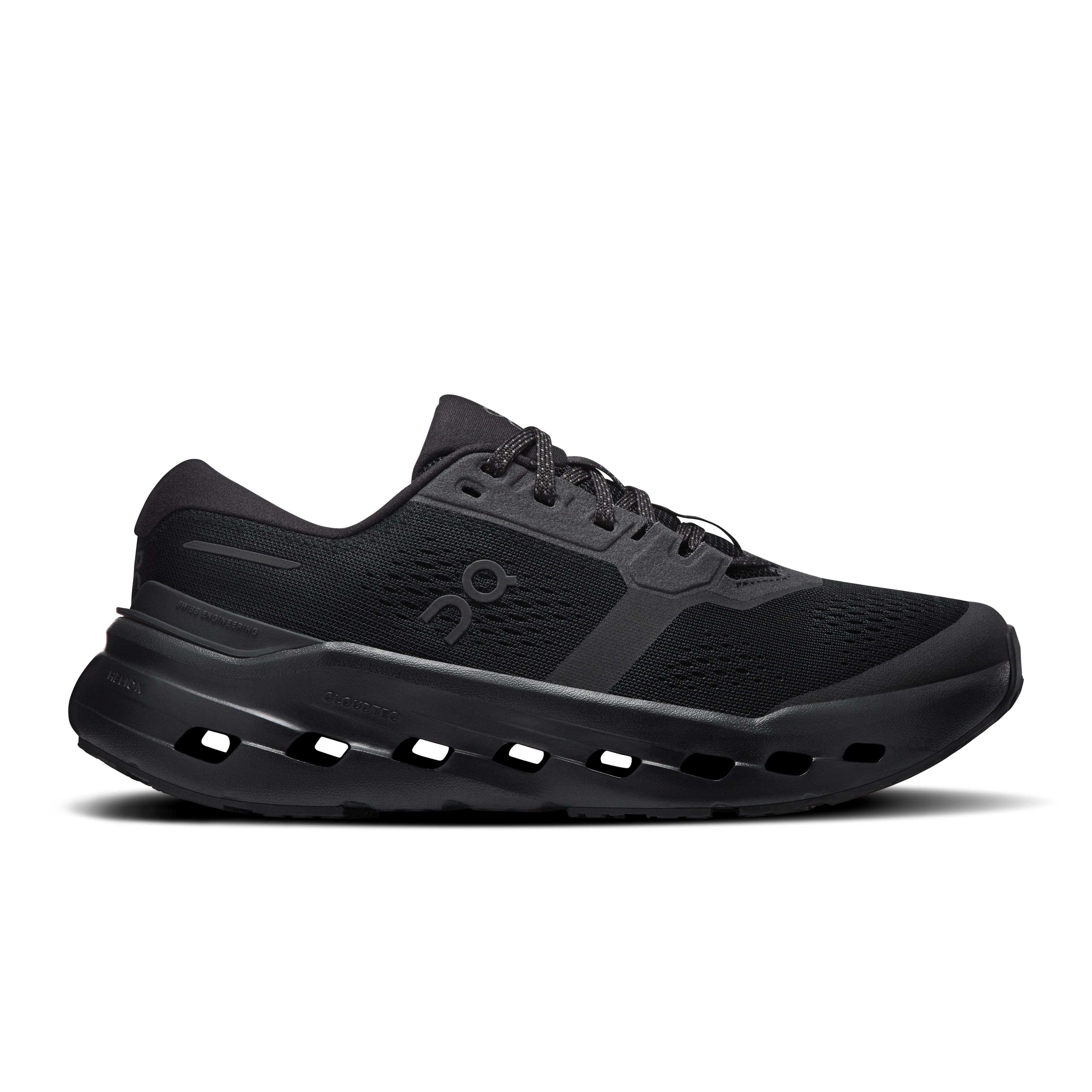 Cloudrunner 3 Wide Road Running Shoe in Black/Black