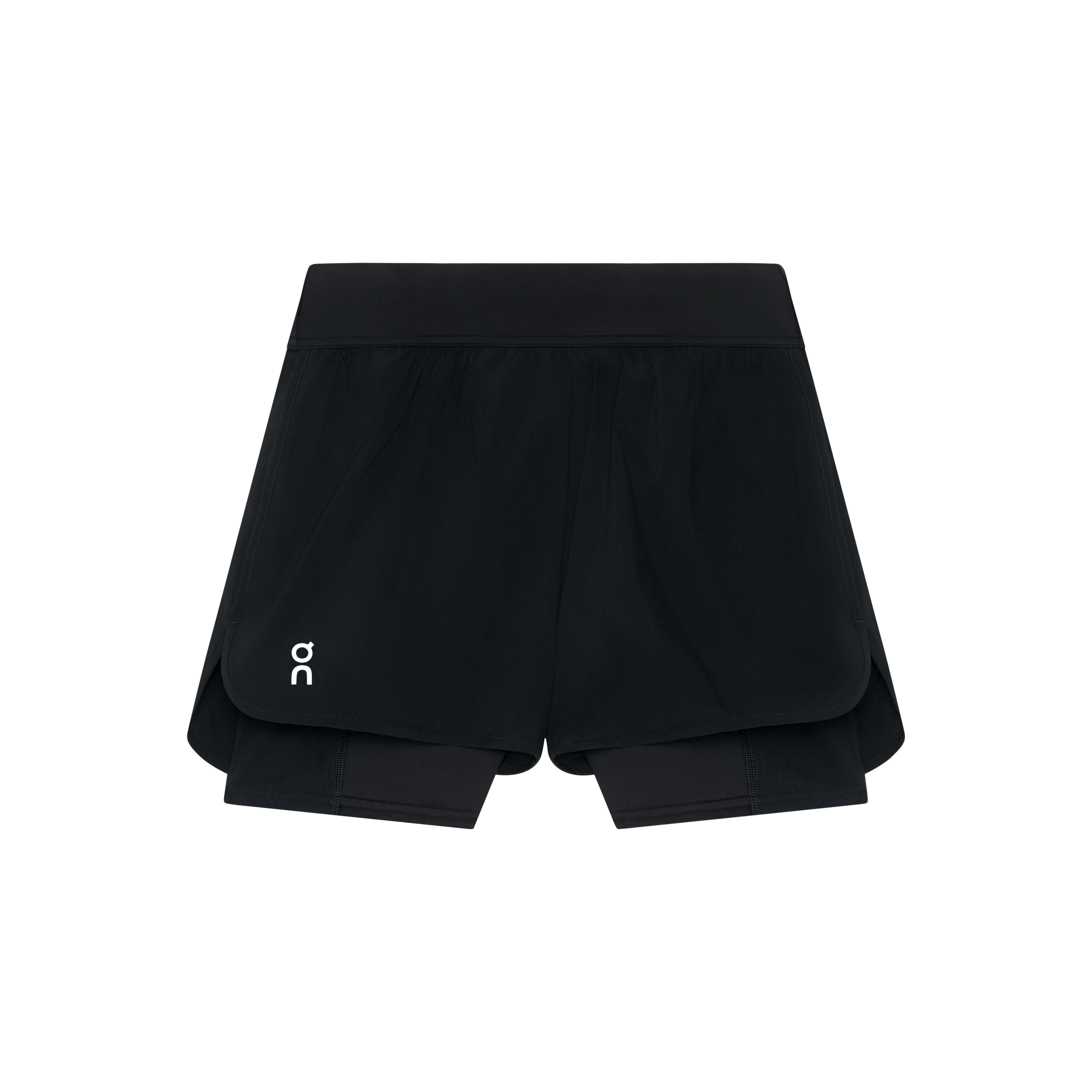 3" Court Shorts 2-in-1 in Black