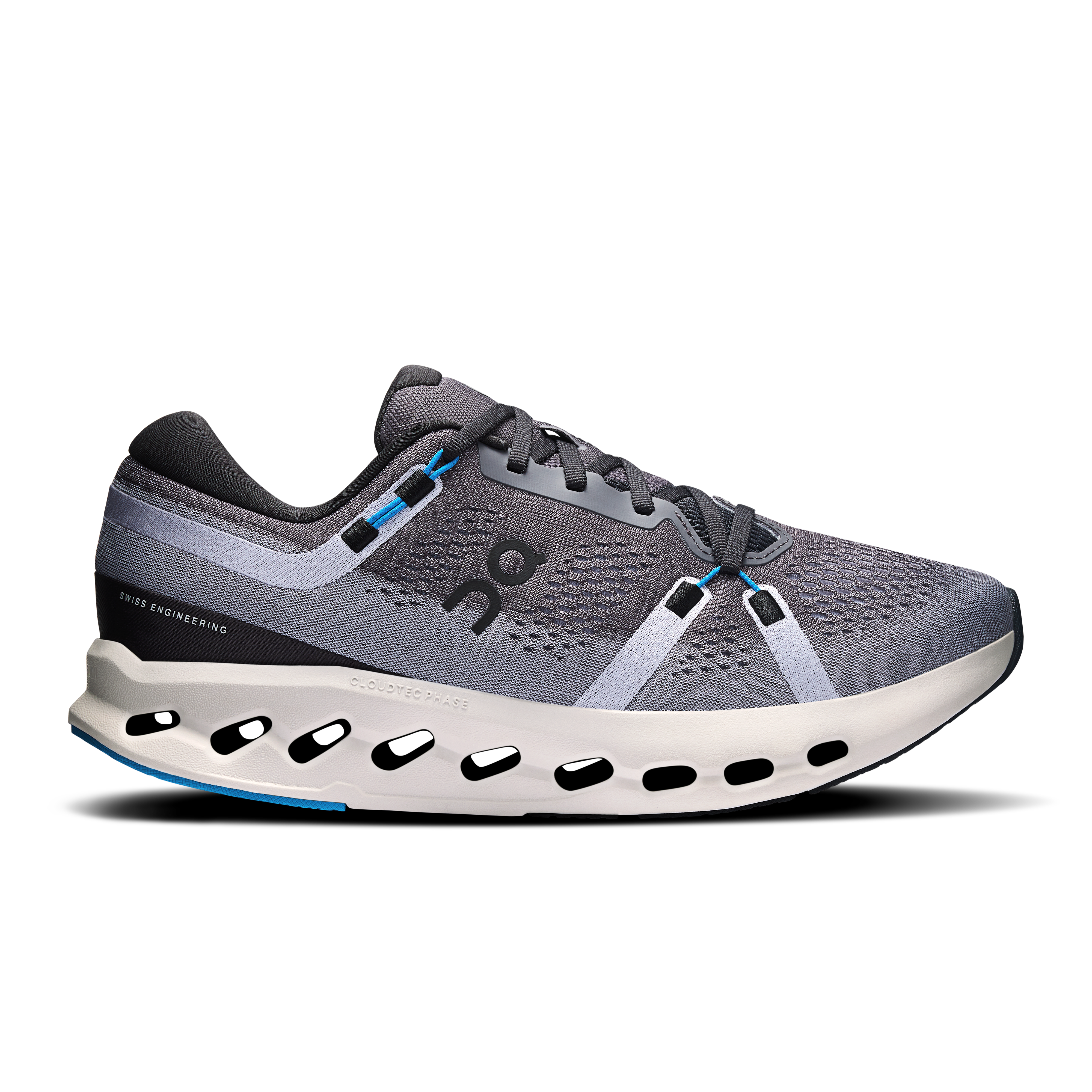 On Cloudsurfer 2 Wide Black & Malibu Men – Everyday running, smooth ride Shoes