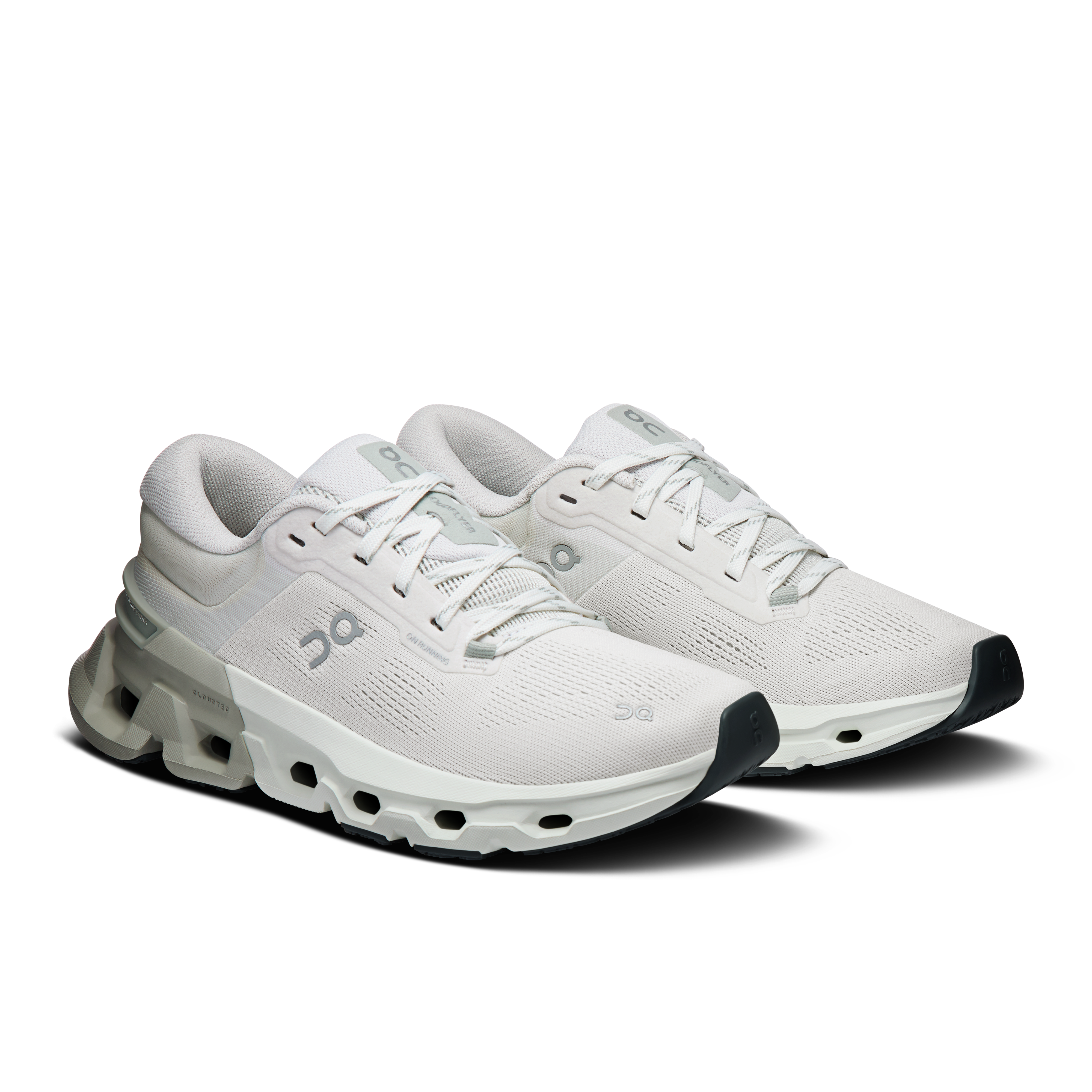 On Cloudflyer 5 Ivory & Tin Women Road running Shoes