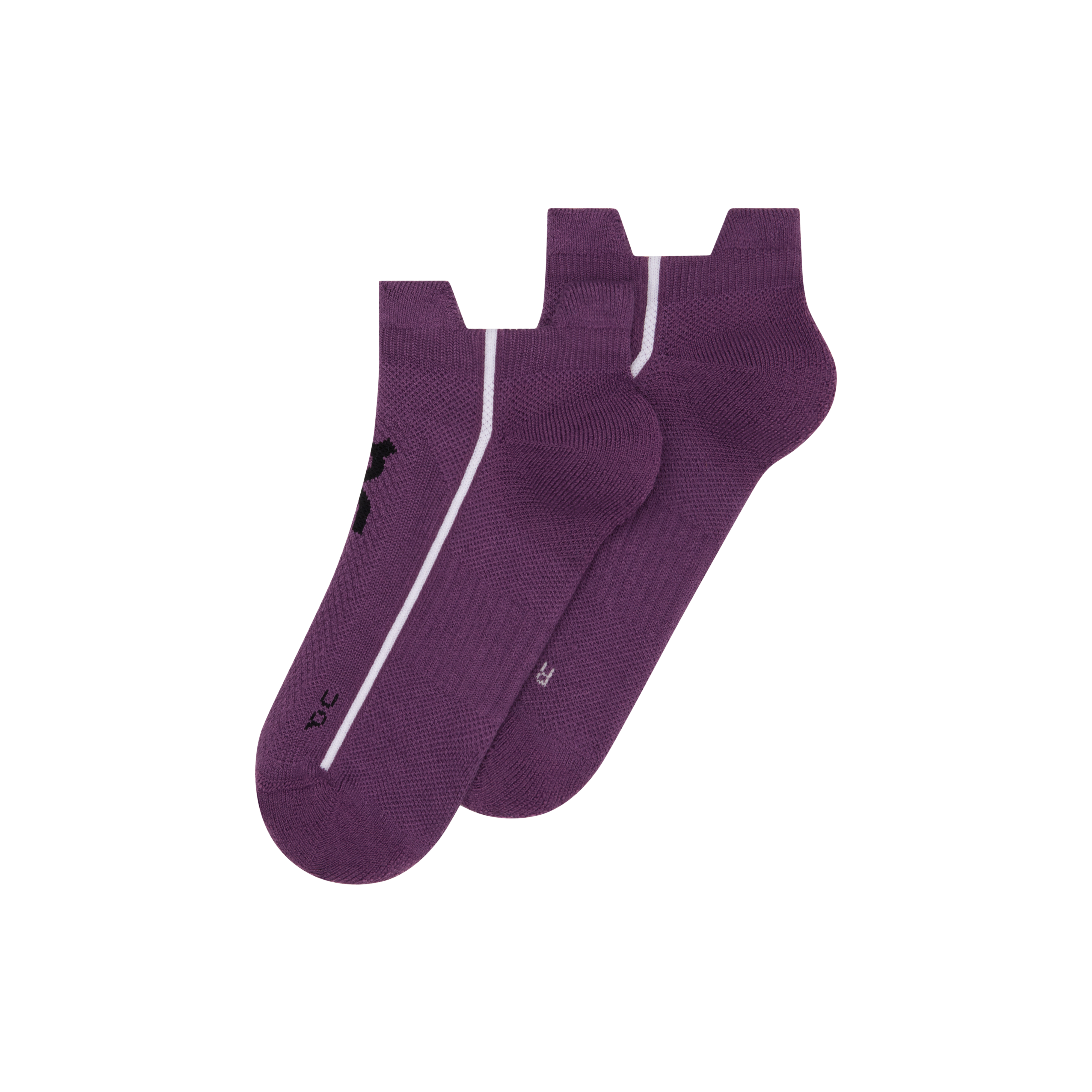 Court Sock Low in Cassis/White
