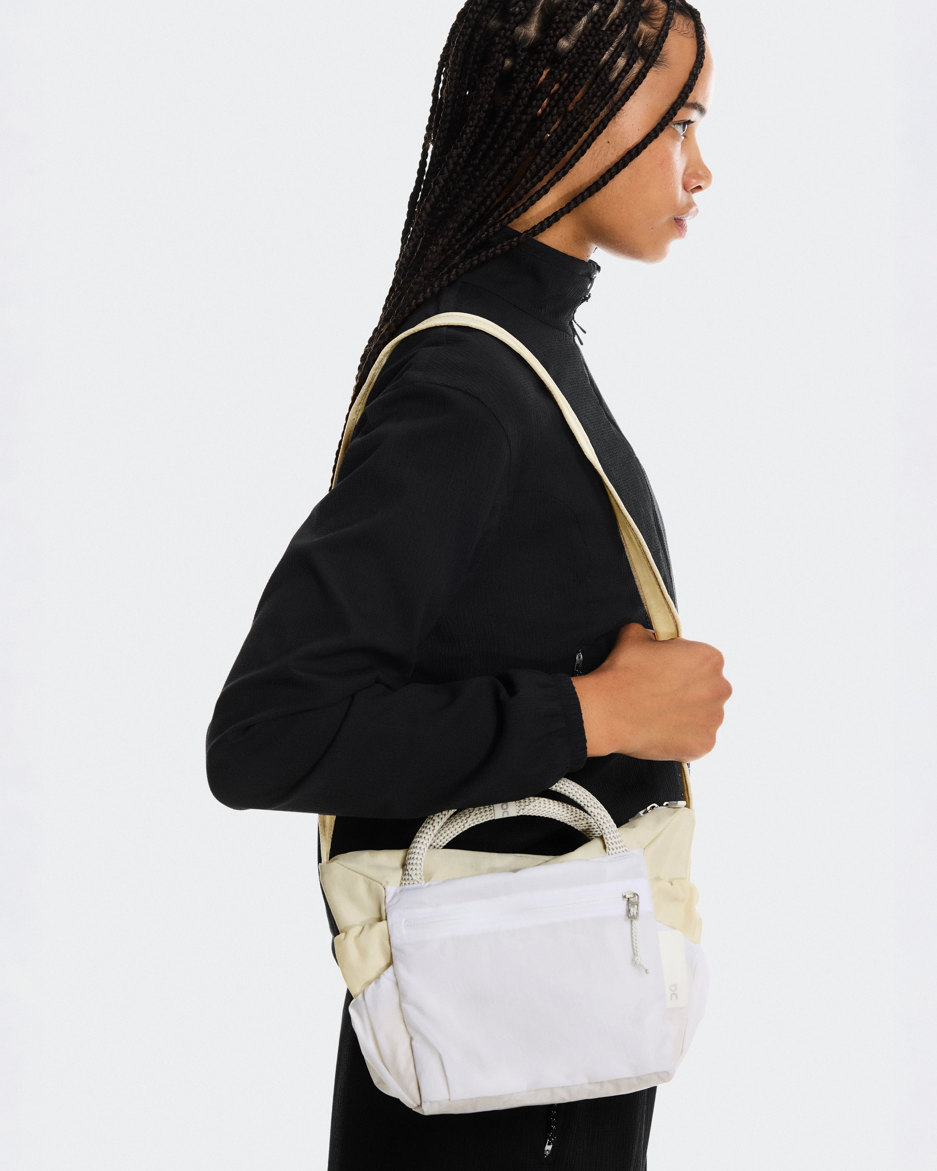 On Track Pack Mini Elite Cream & White Unisex Bags