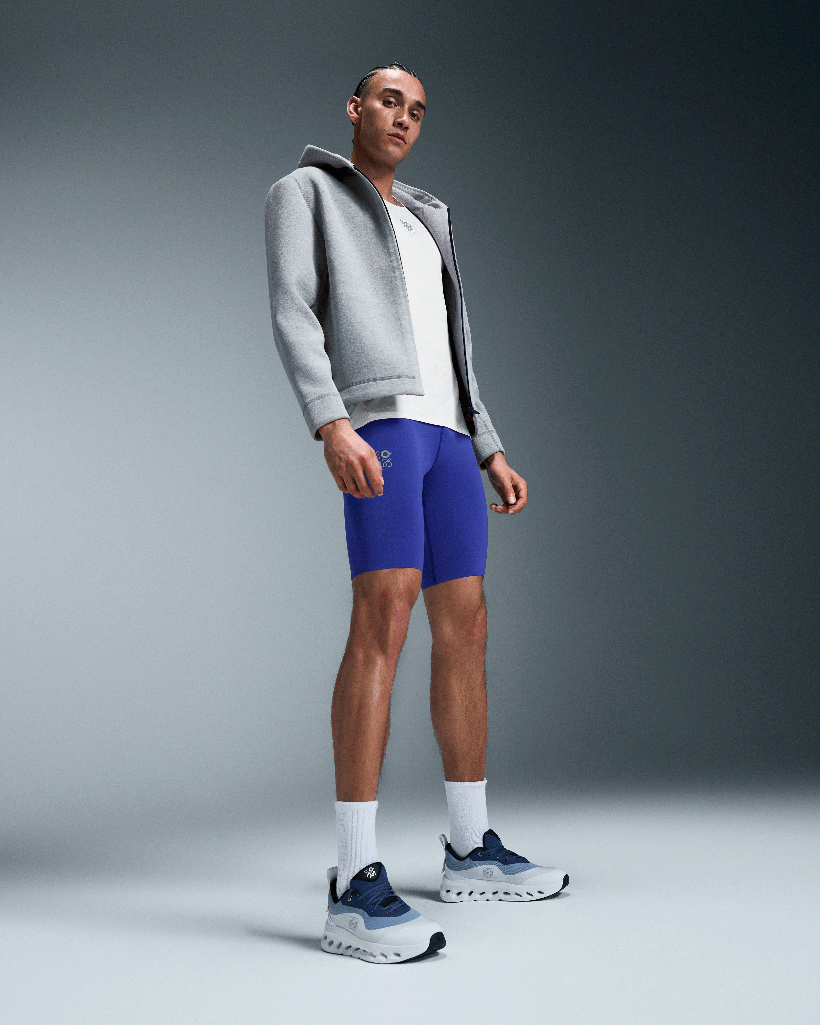 On Active Shorts LOEWE Blue Men Shorts