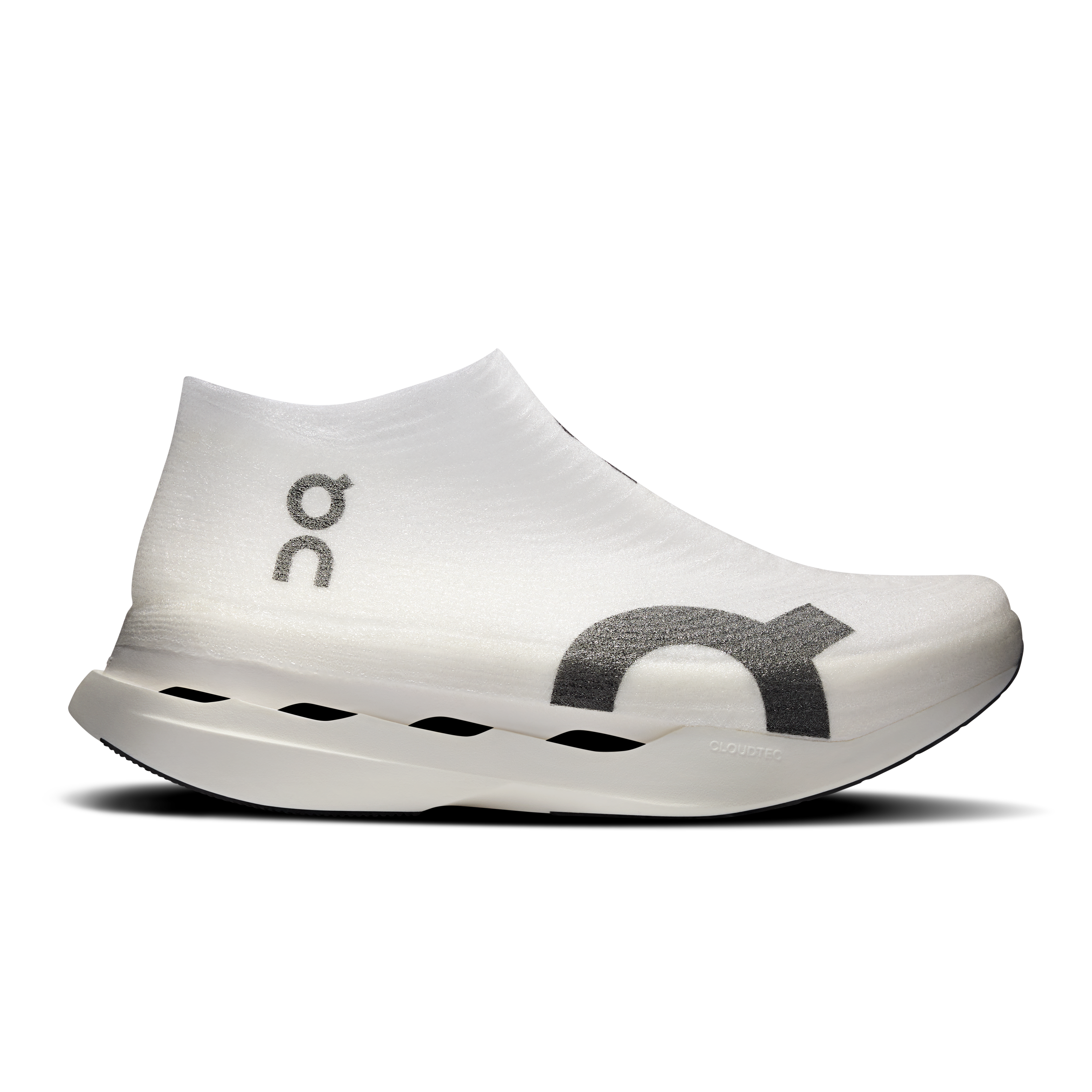 On LightSpray Cloudboom Strike White & Black Unisex Road running Shoes
