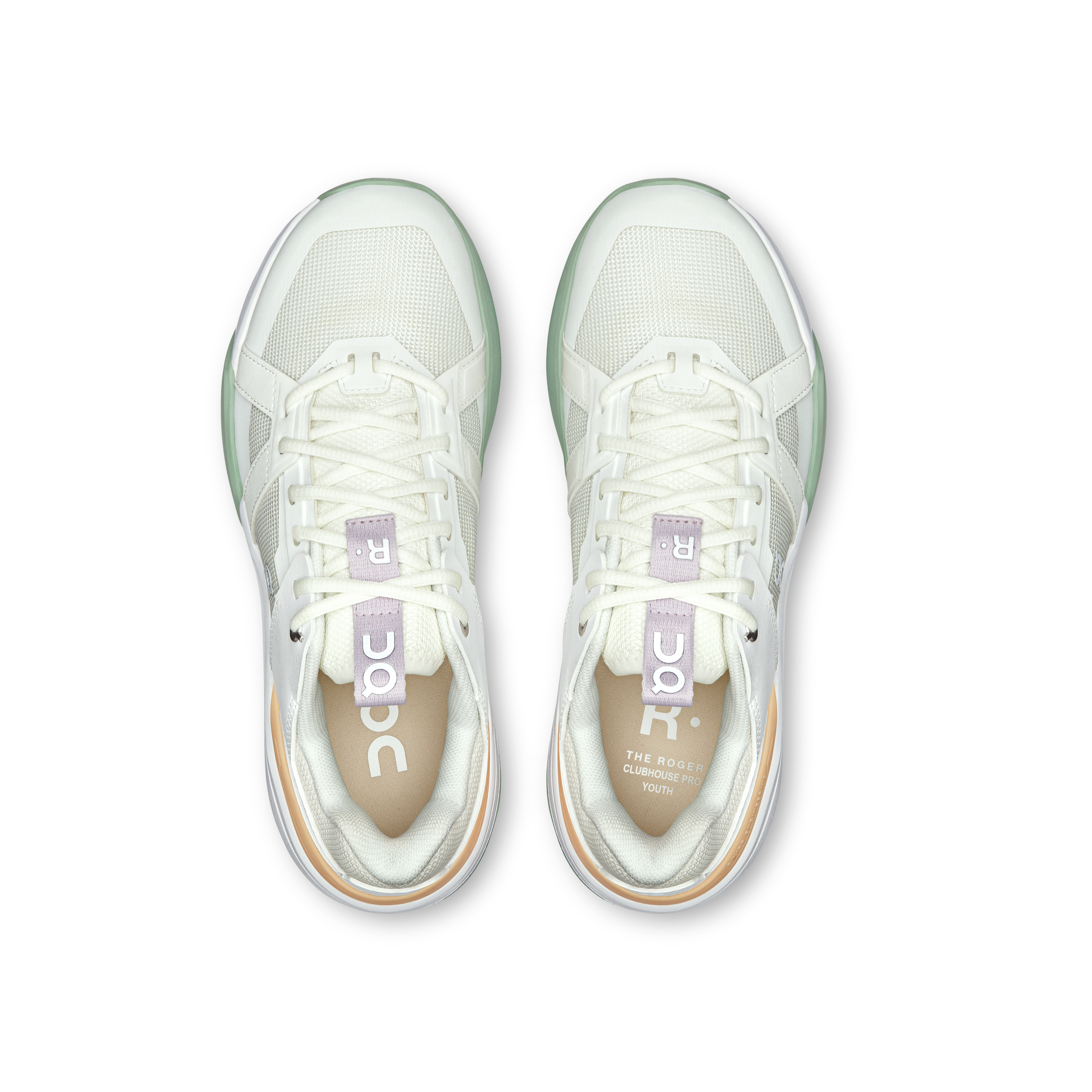 On THE ROGER Clubhouse Pro Youth White & Mineral Youth Active life Shoes