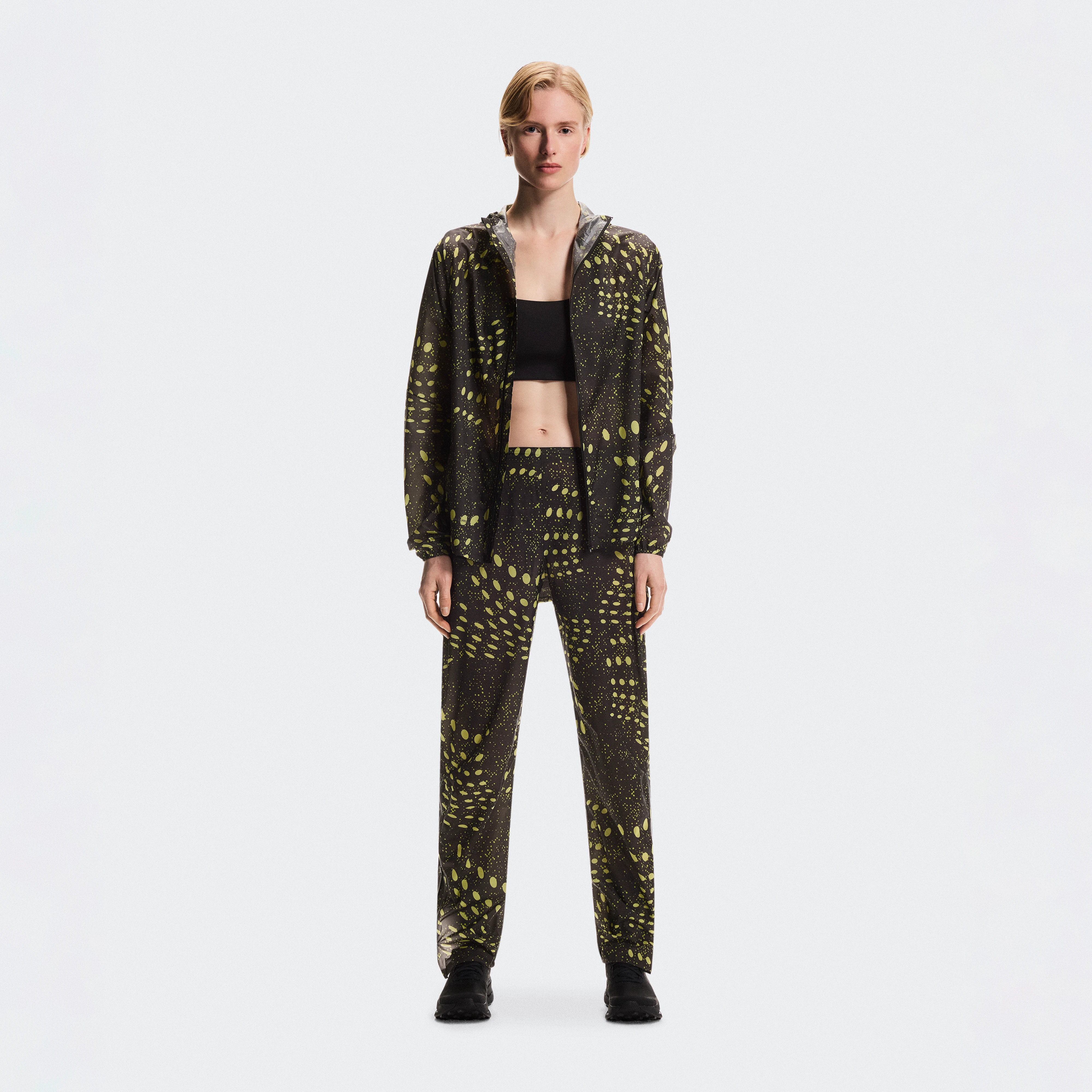 On Ultra Pants Iron & Lime Women – Trail running, outdoor, waterproof Pants