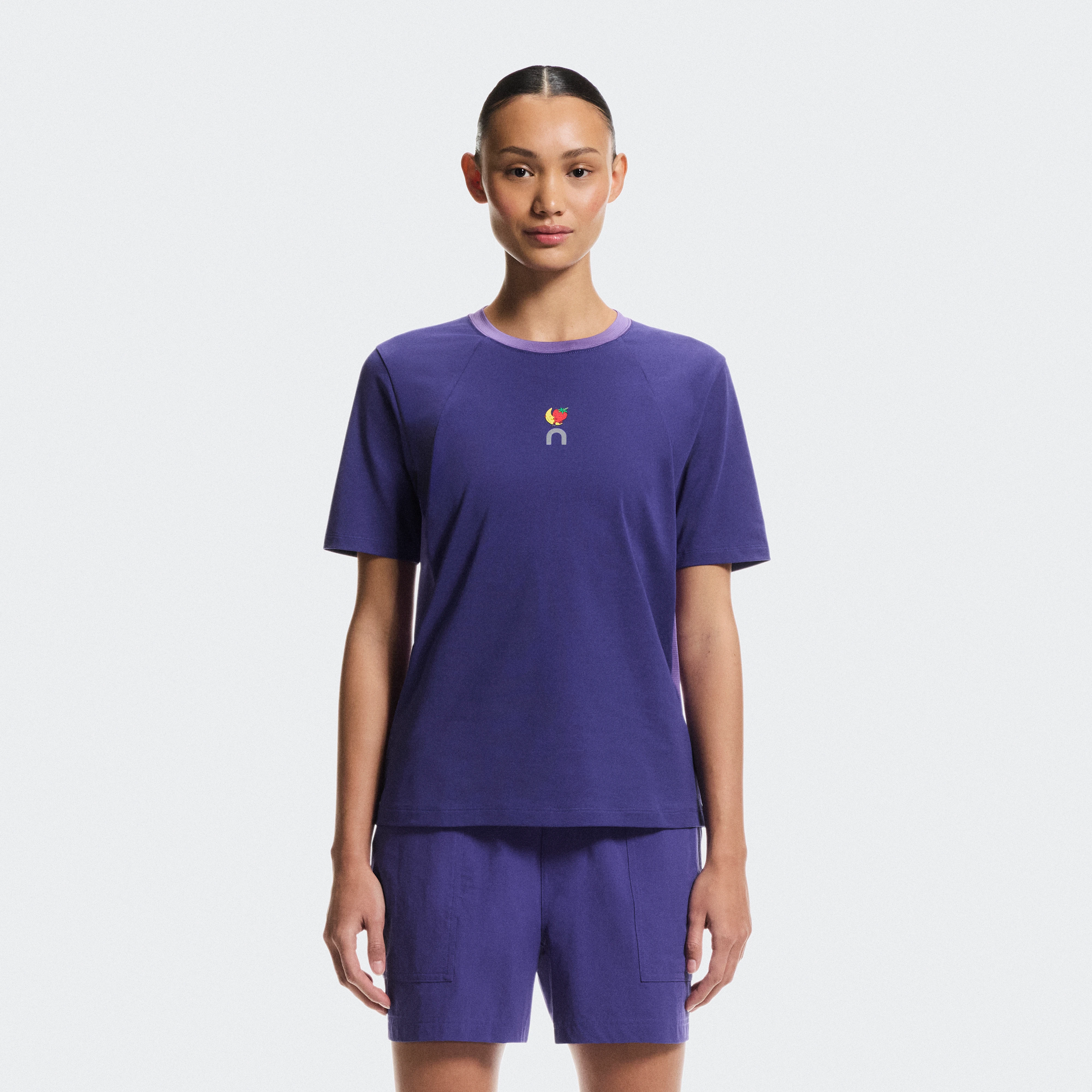 On Trek-T SHF Twilight & Vitelotte Women – All-climate hiking, walking Tops and t-shirts