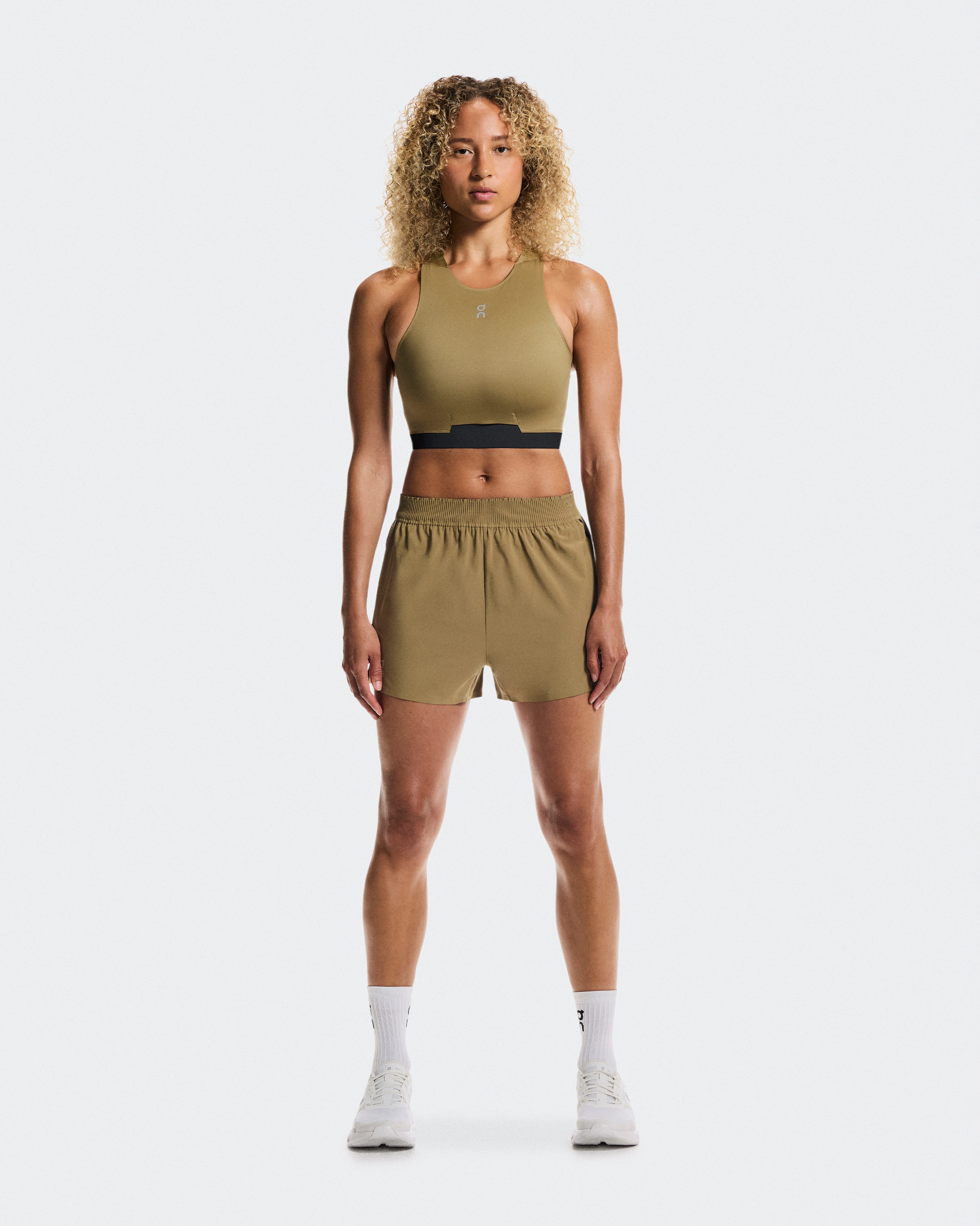 On Train 2-in-1 Crop Nutmeg Women Tops and t-shirts
