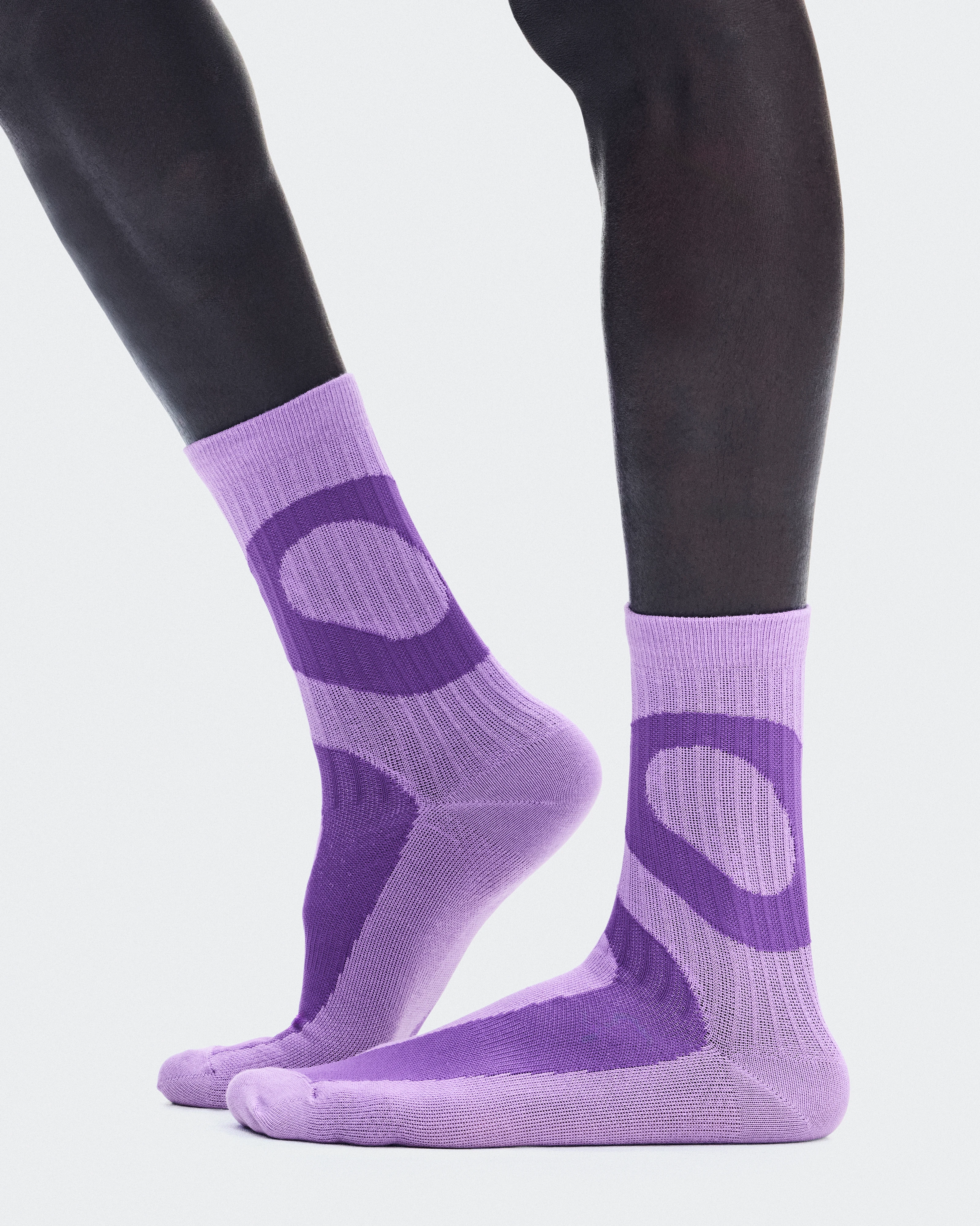 On Liquid Logo Sock High 2P Aconite & Endive Unisex Socks