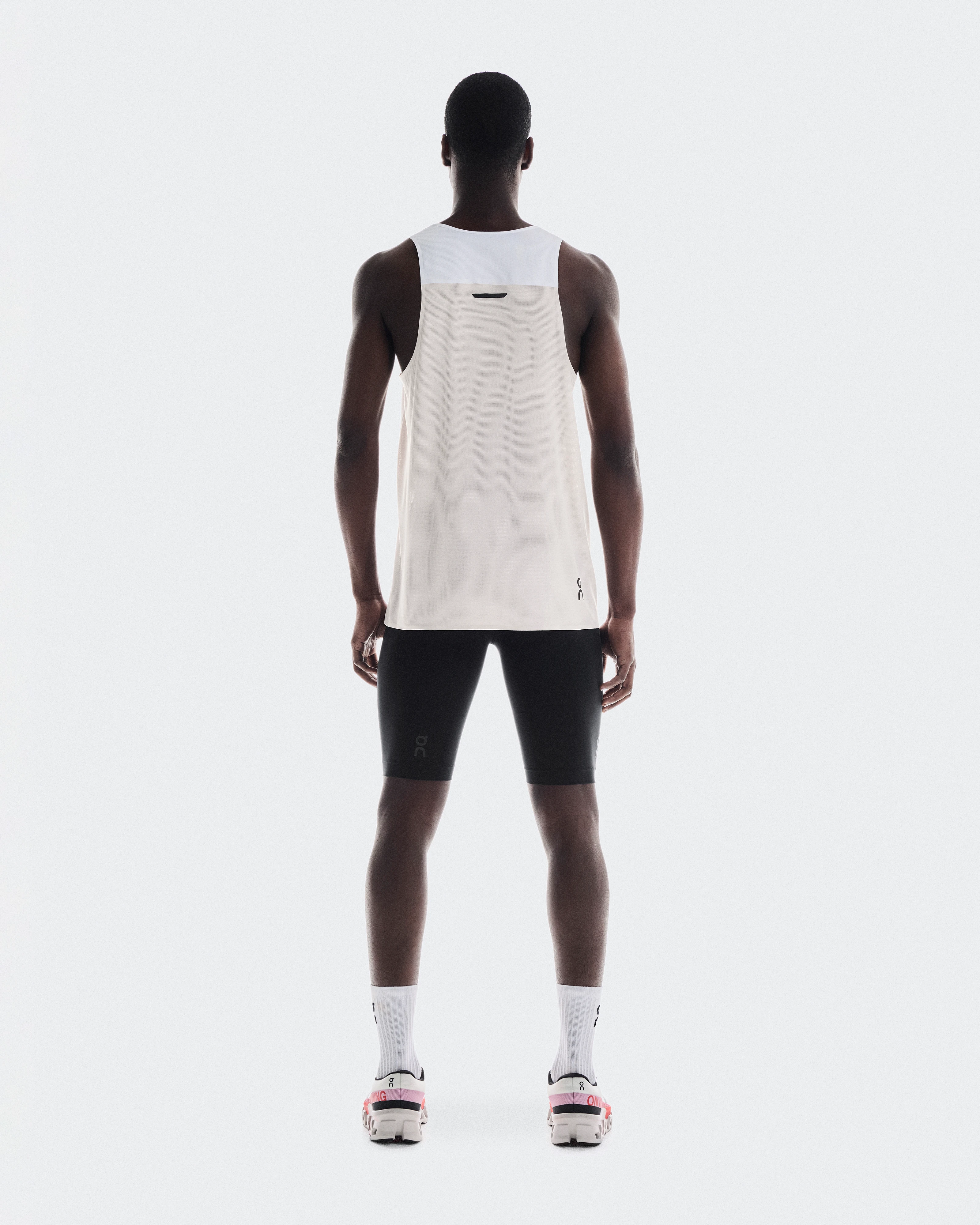 On Performance Tank White & Silver Men Tops and t-shirts