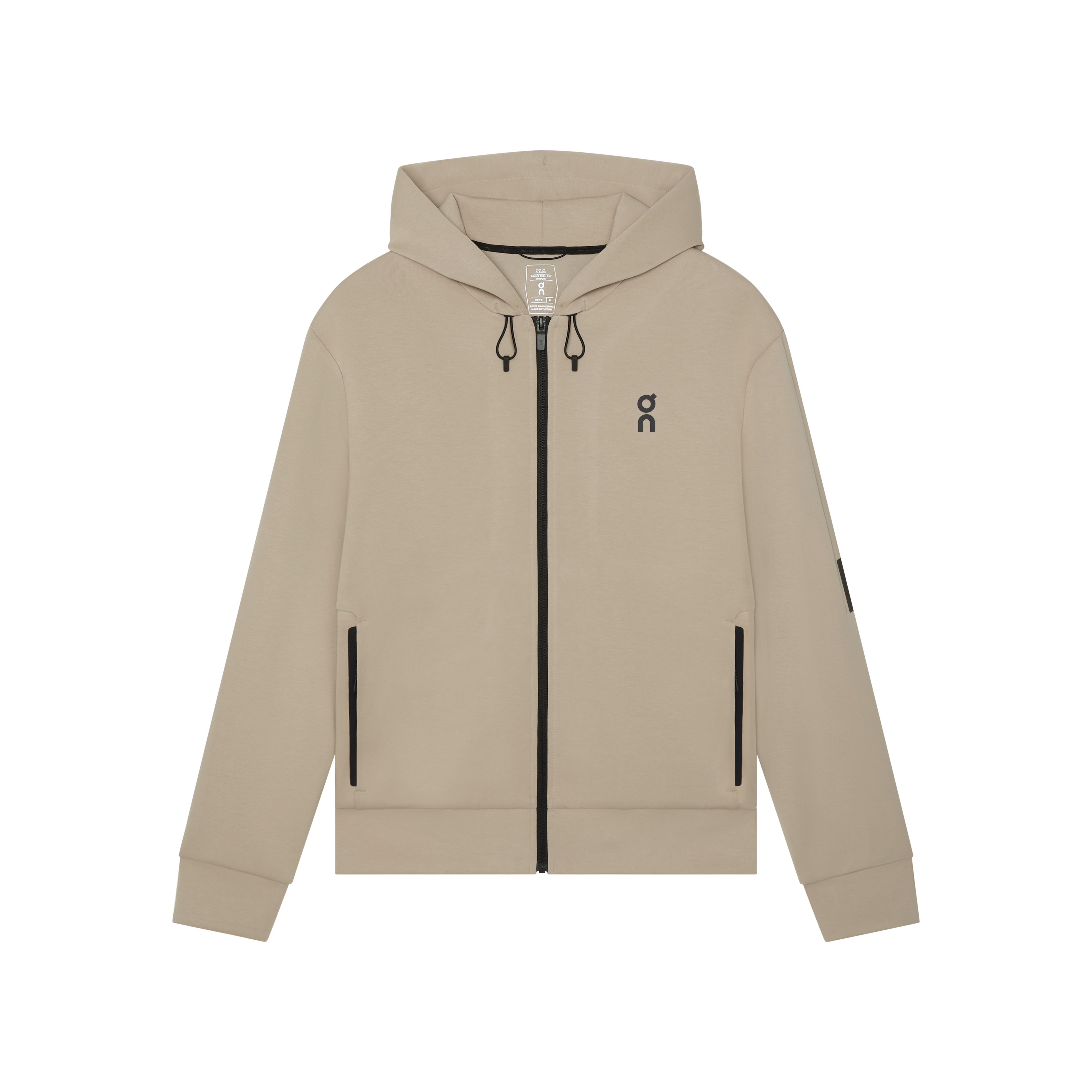 Focus Tech Zip Hoodie in Desert